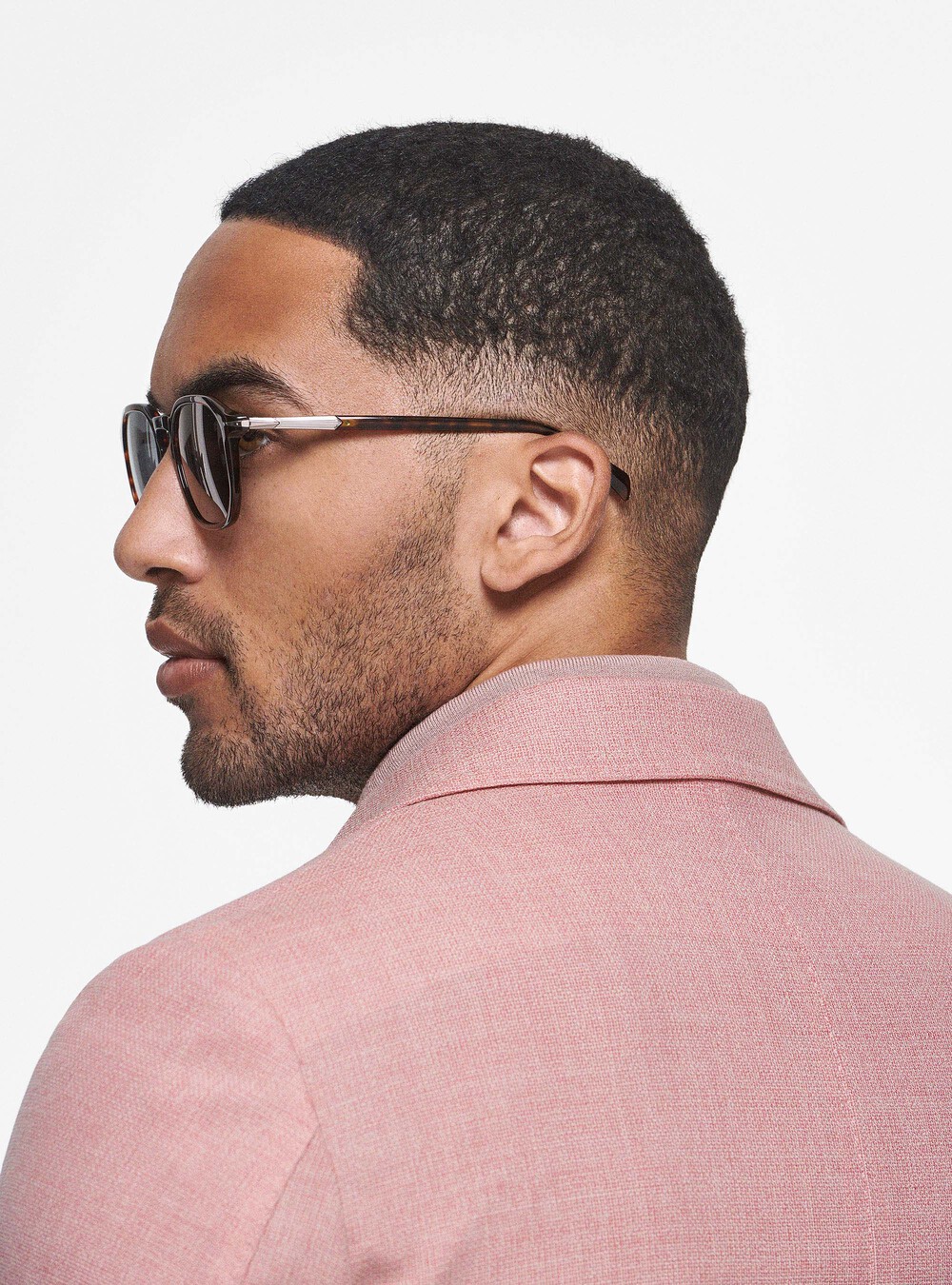 Veste en pure laine microtextur&eacute;e, ROSE