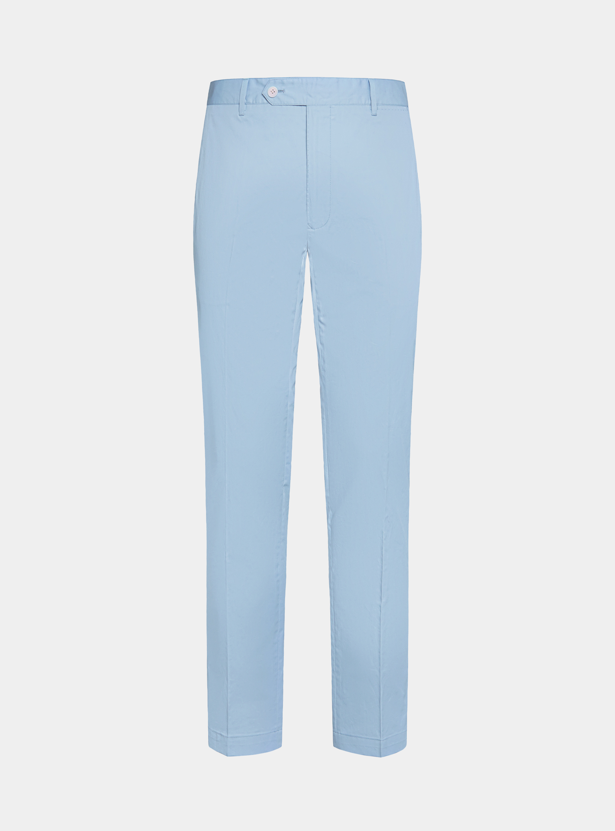 Pantal&oacute;n chino slim fit de sarga ligera, CELESTE