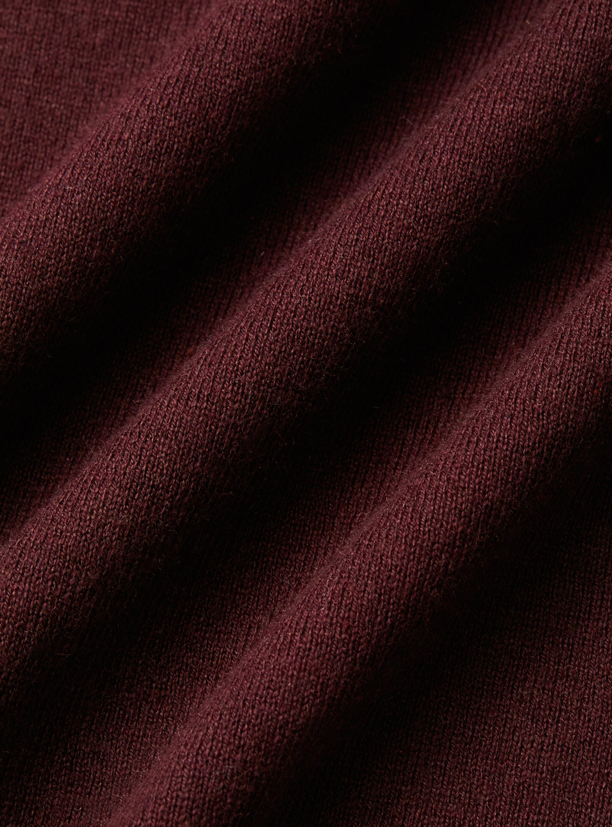 Silk and cashmere cotton turtleneck, BORDEAUX