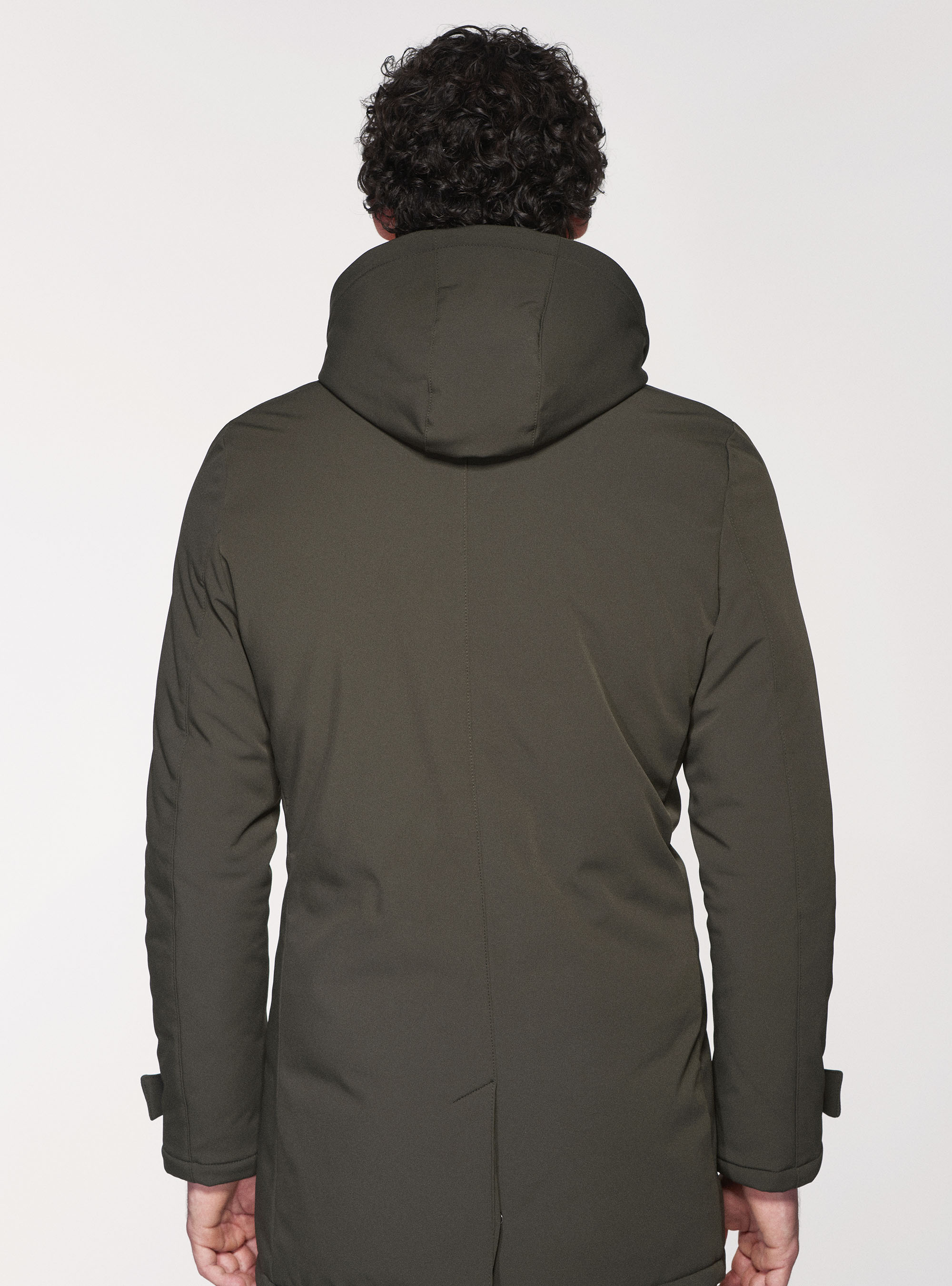 Giubbino tecnico con cappuccio, VERDE