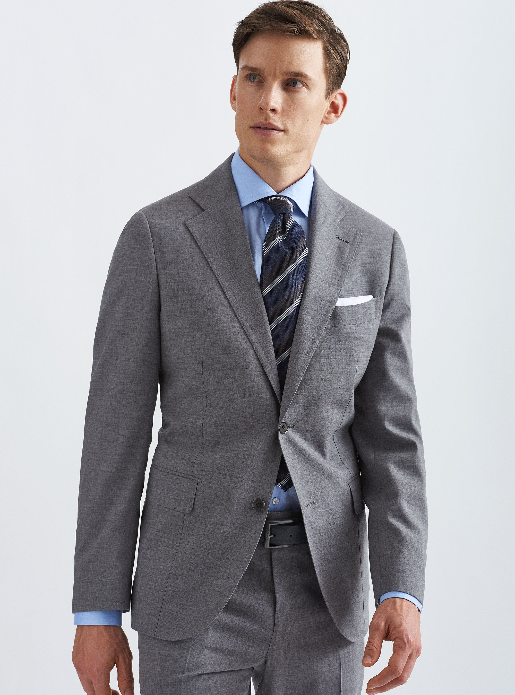 Fresh wool suit blazer, LIGHT GREY MELANGE
