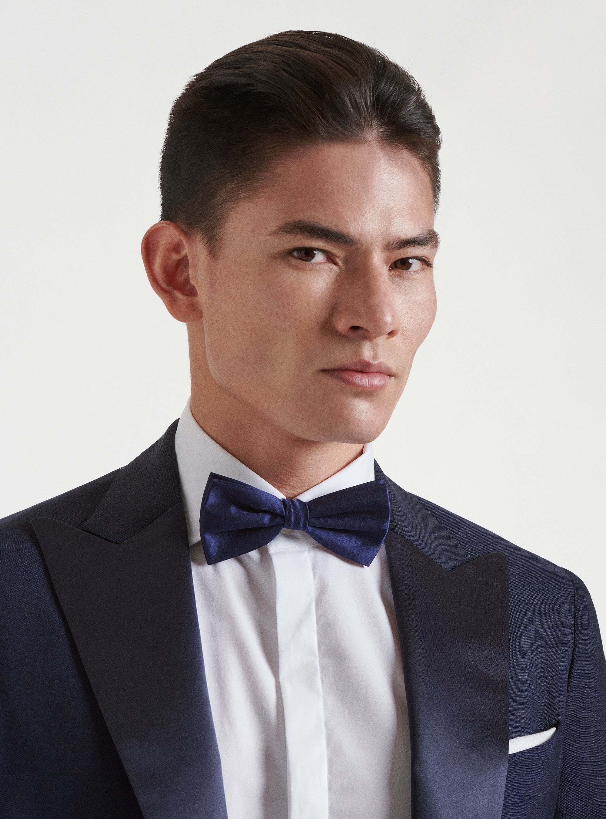 Pure wool tuxedo blazer Vitale Barberis Canonico, NAVY BLUE