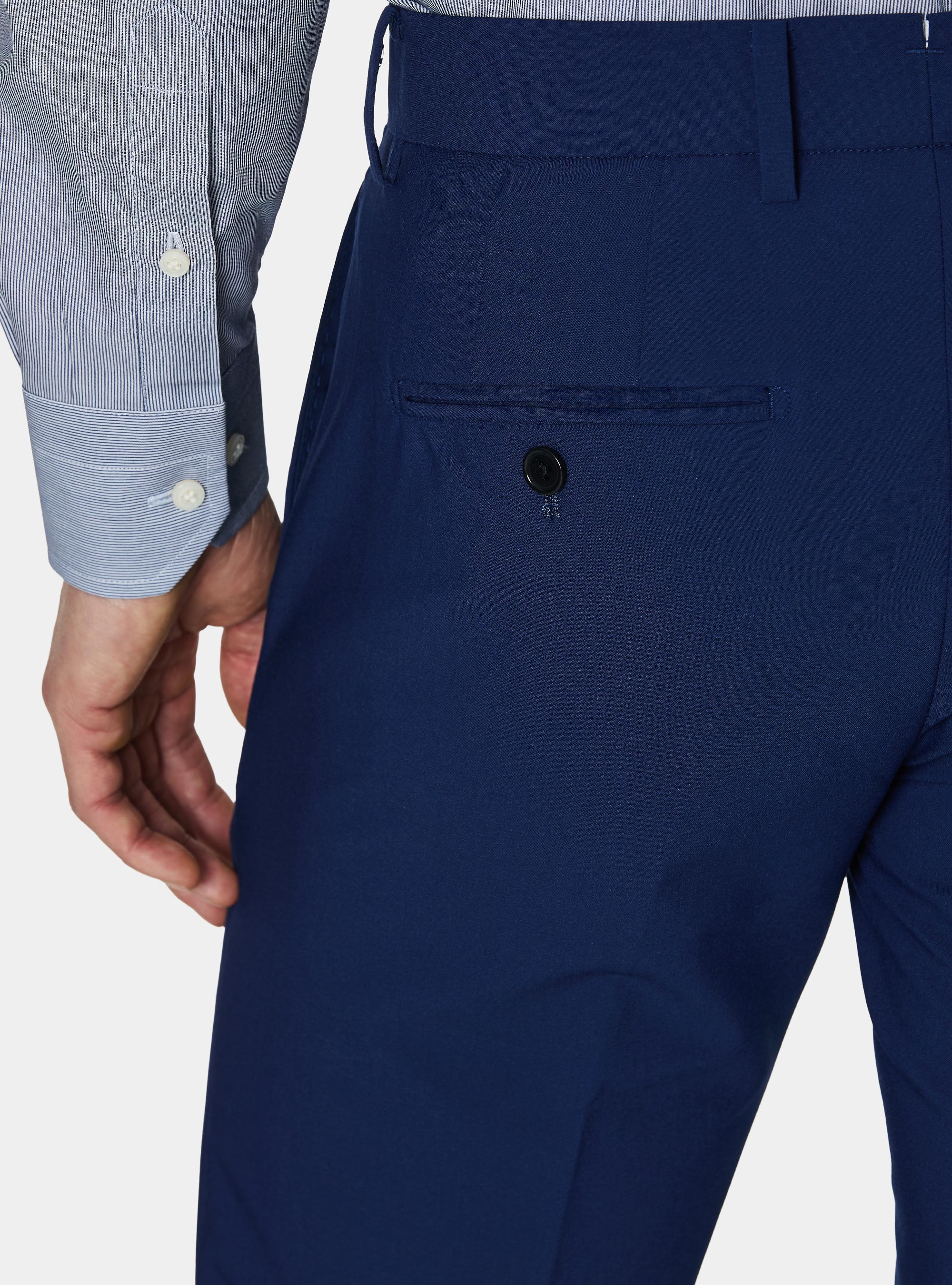 Slim fit suit trousers, BASALT