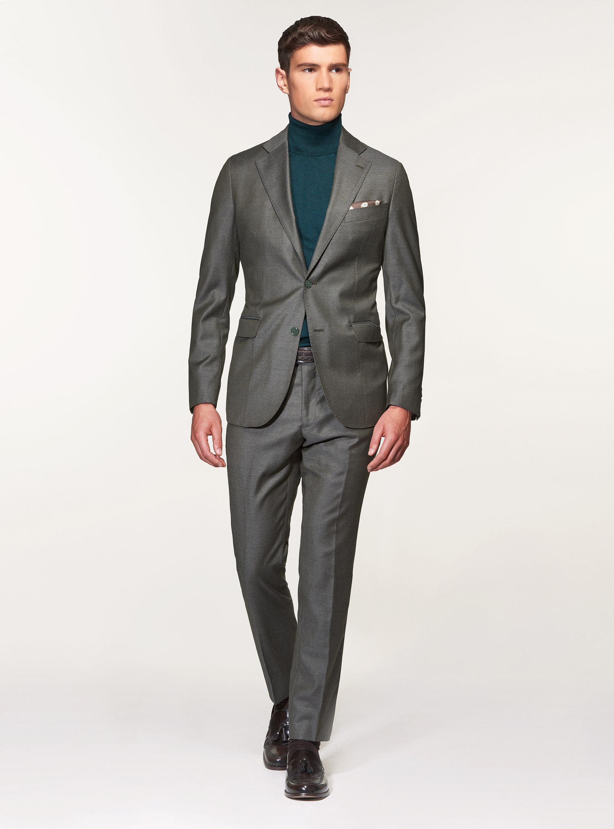 Giacca per abito in pura lana superfine 110's Vitale Barberis Canonico, VERDE