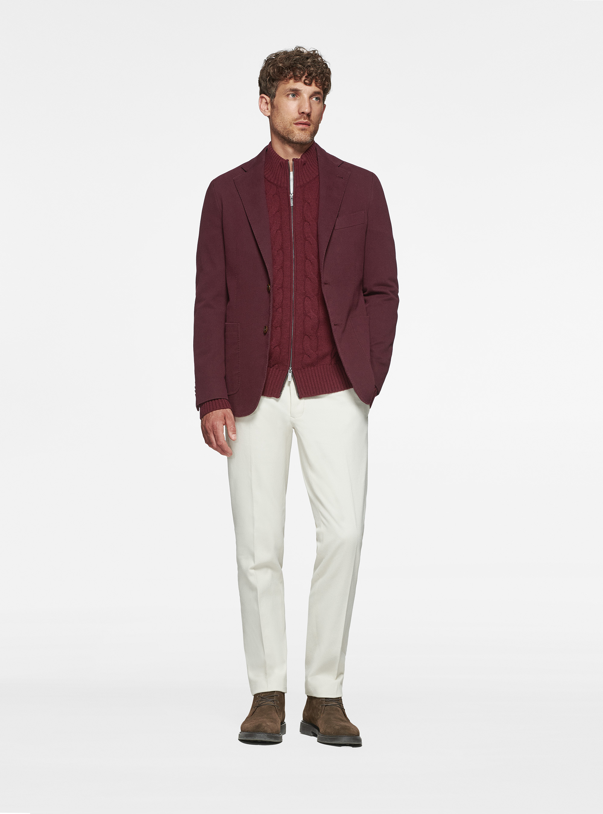 Giacca in cotone cashmere, VINACCIA 0401C