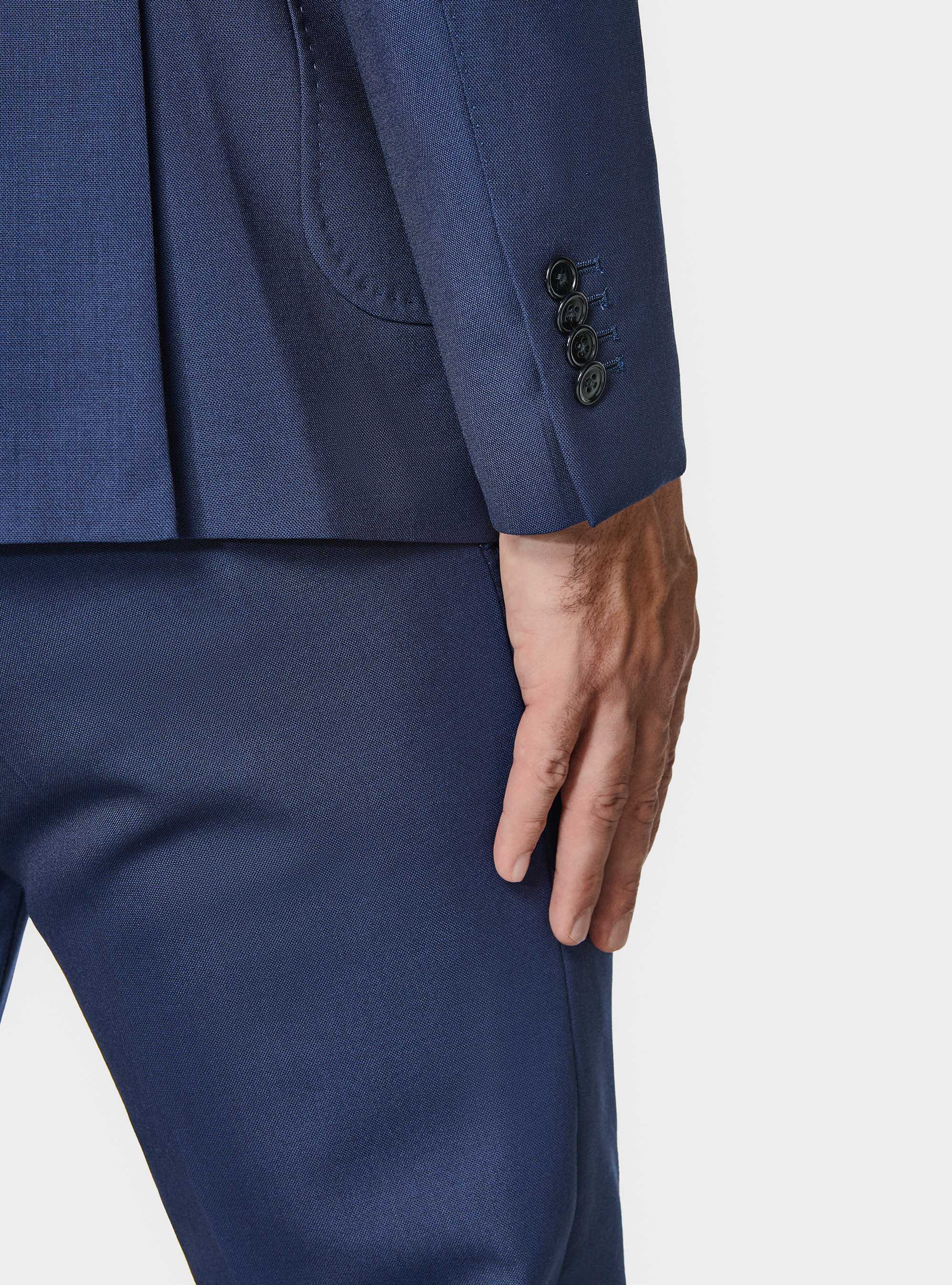 Giacca abito travel in pura lana Cerruti, BLU NAVY