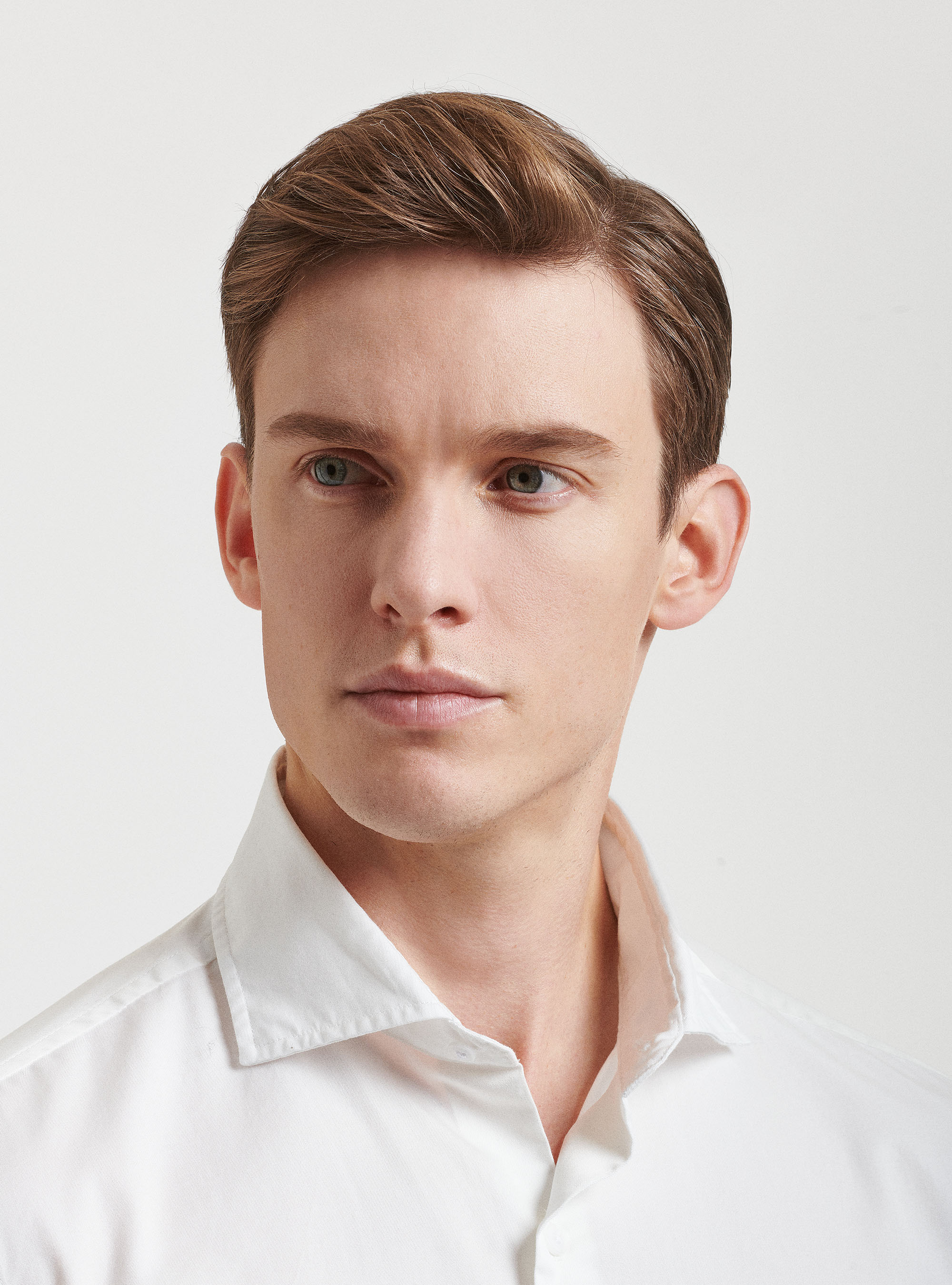 Garment dyed cotton shirt, WHITE