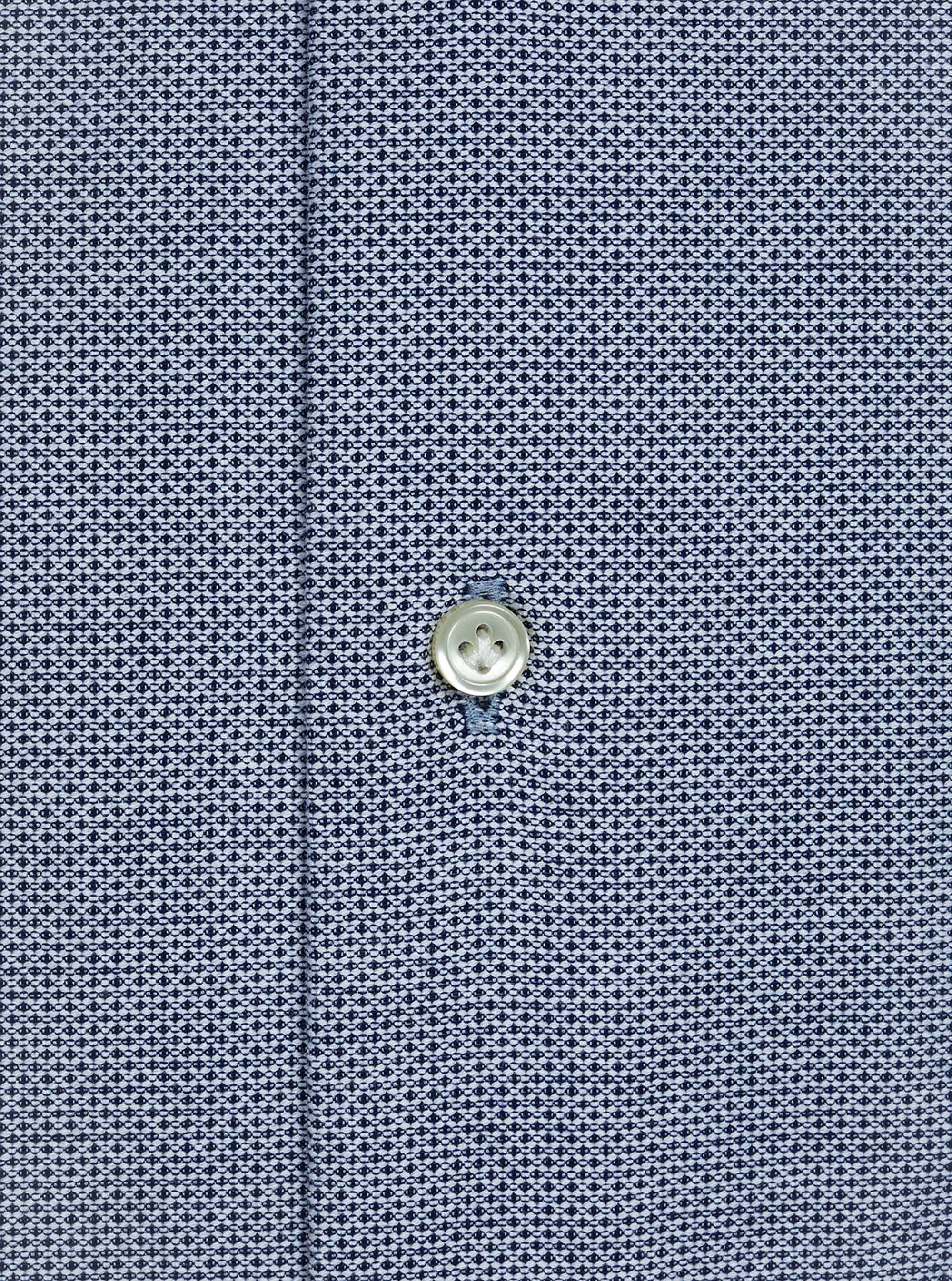 Camicia in cotone operato, BLU NAVY