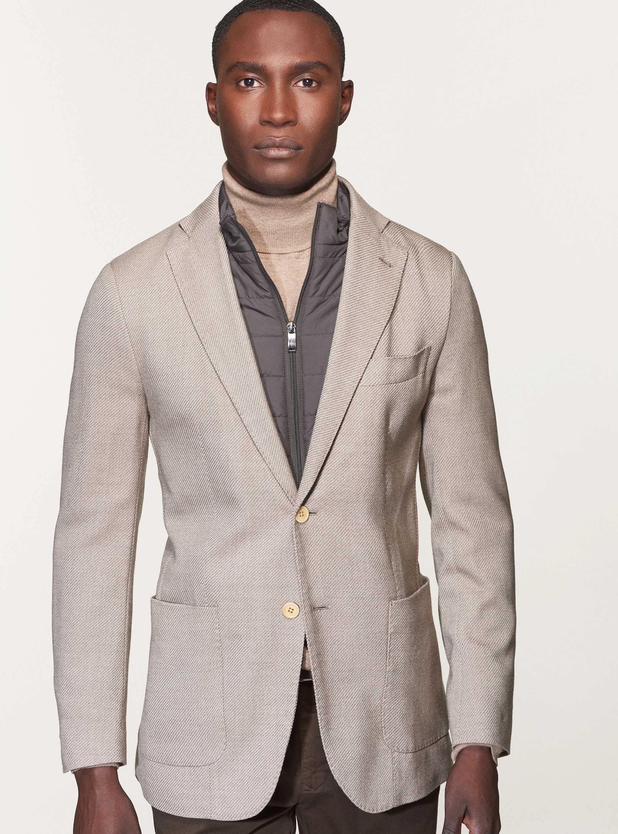 Americana de sarga de lana, CRUDO