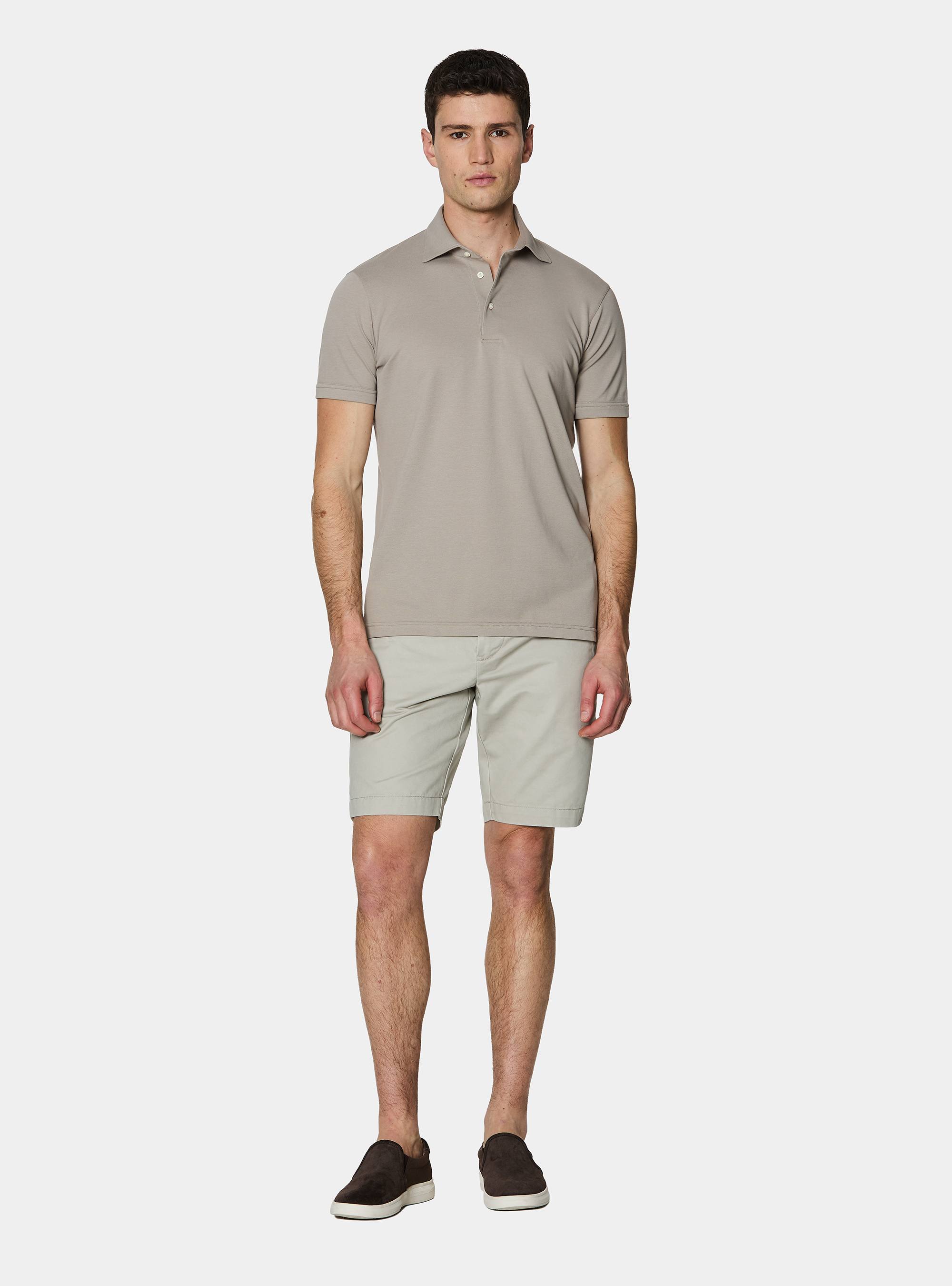 GT01 stretch pique polo shirt, SABBIA 0591C