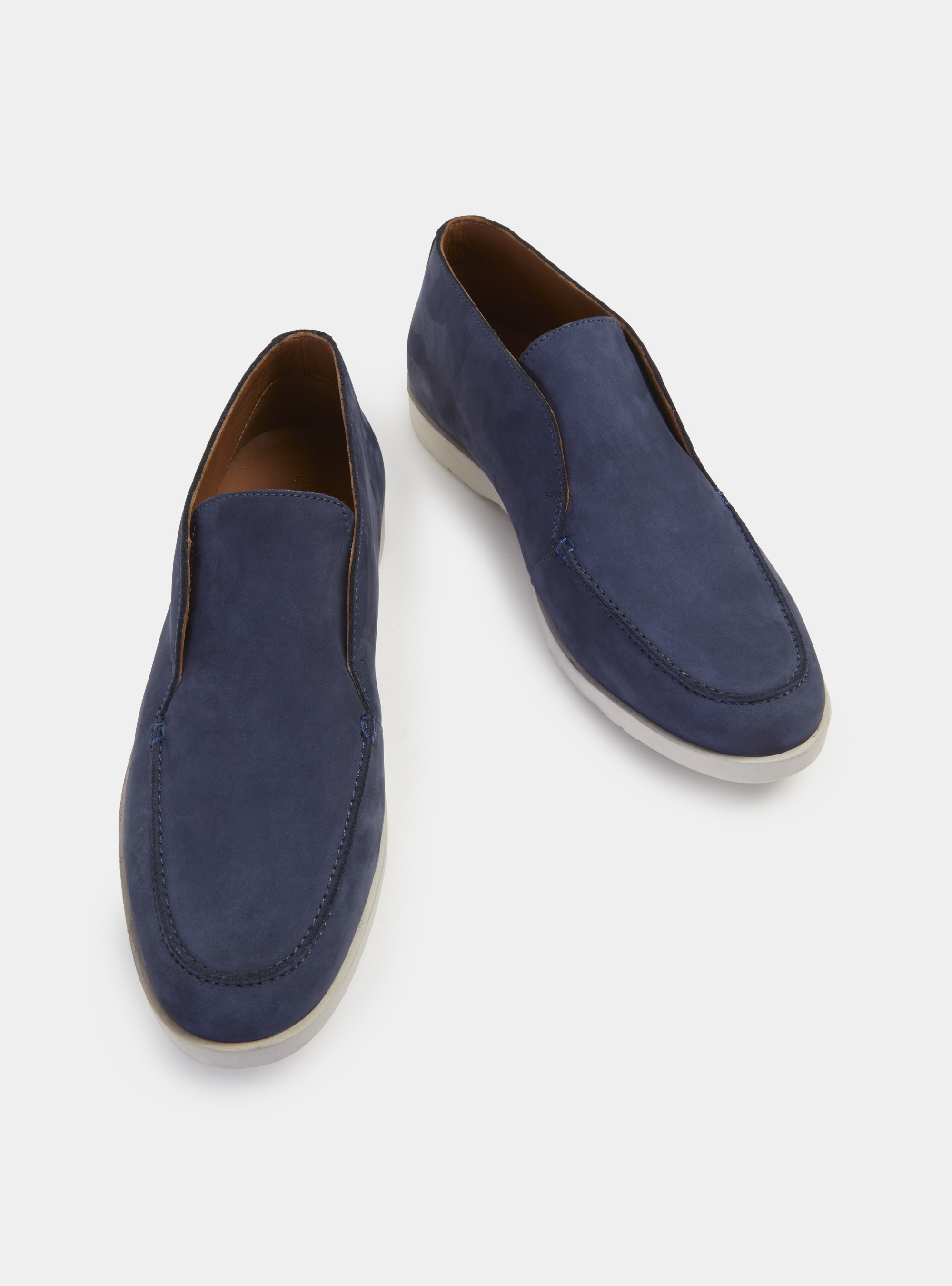 Polacchine slip-on in nabuk, 0243C DENIM