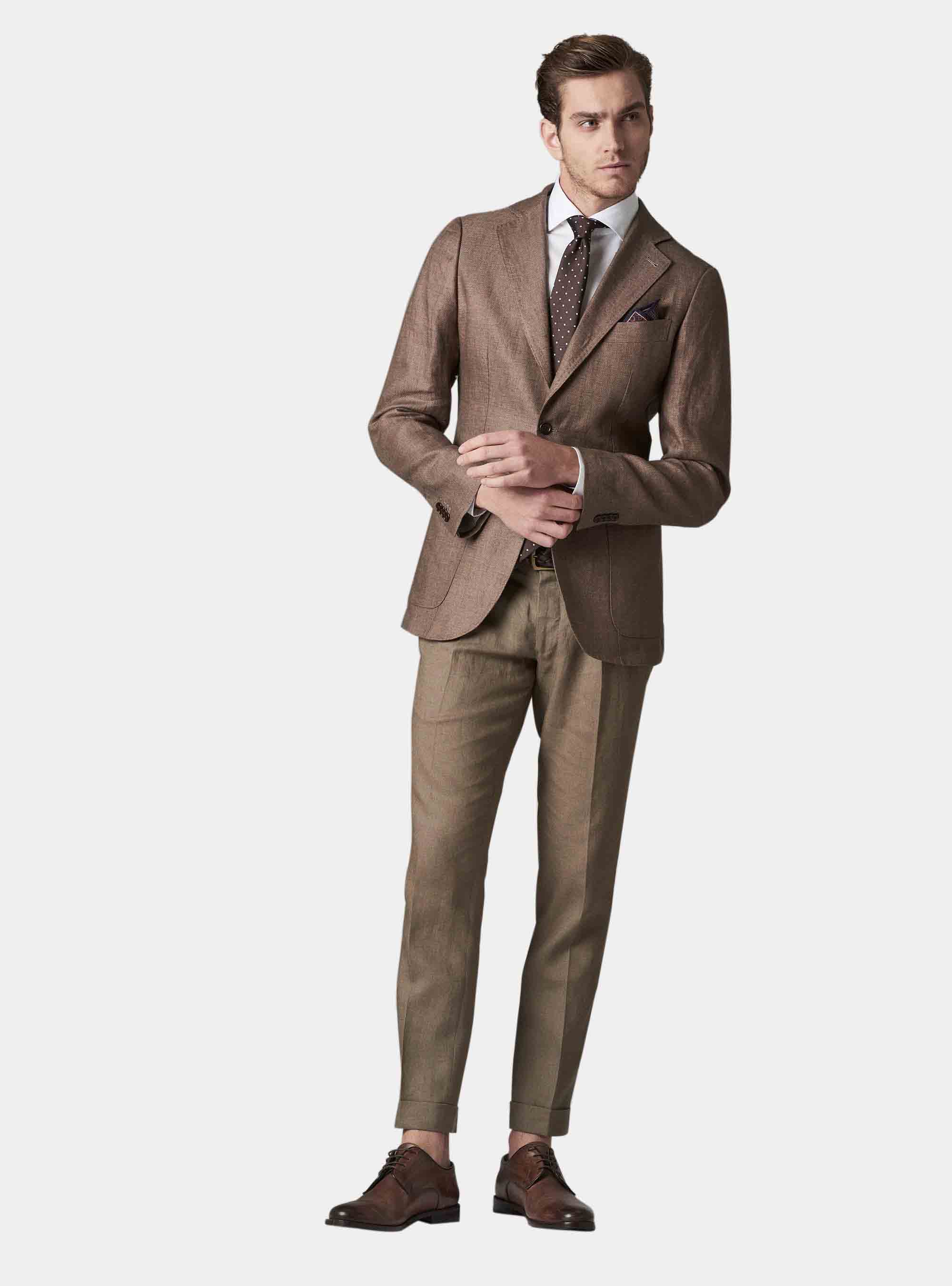 Giacca slim fit in hopsack di puro lino | Gutteridge | Giacche Uomo