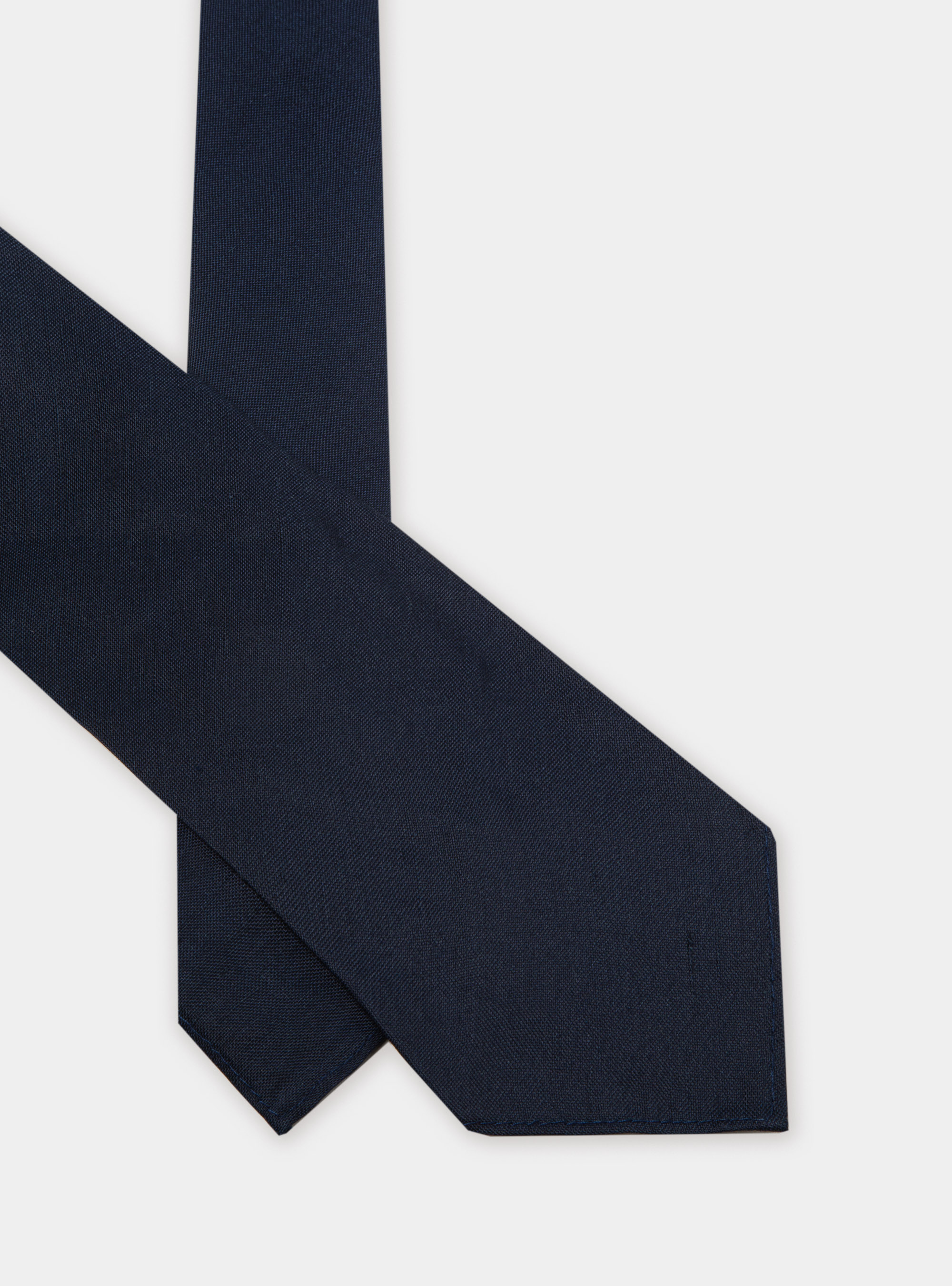 Cravatta in seta e lino, BLU NAVY