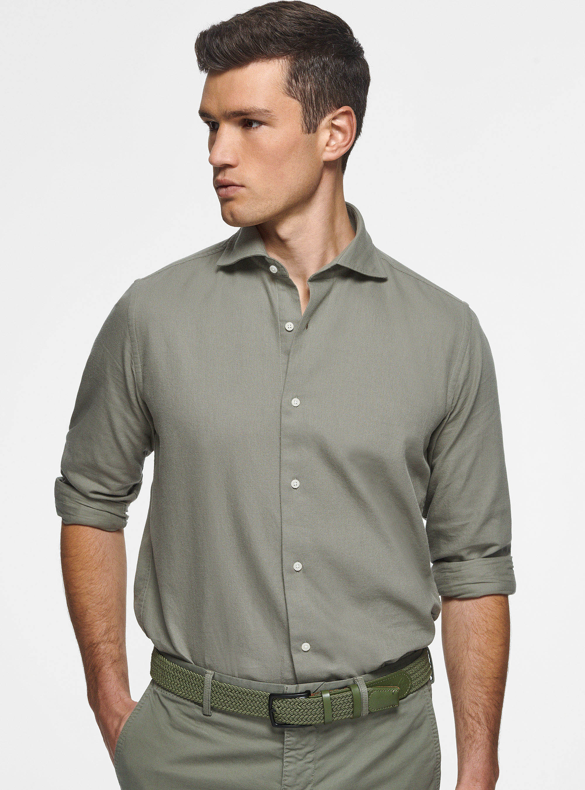 Cotton gauze shirt, SALVIA 0602C