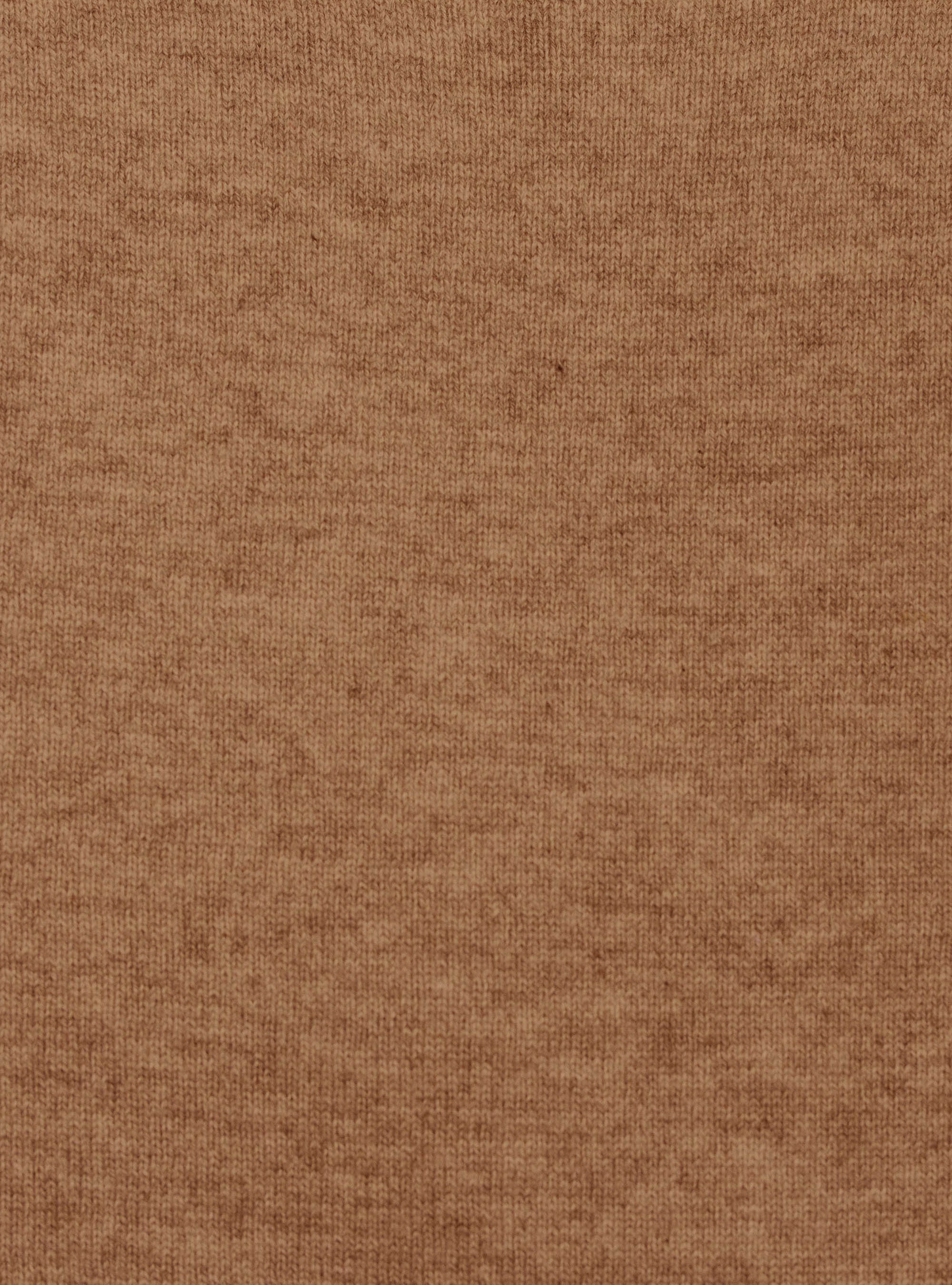 Maglia girocollo in lana lambswool e cashmere, CAFFE  0541C