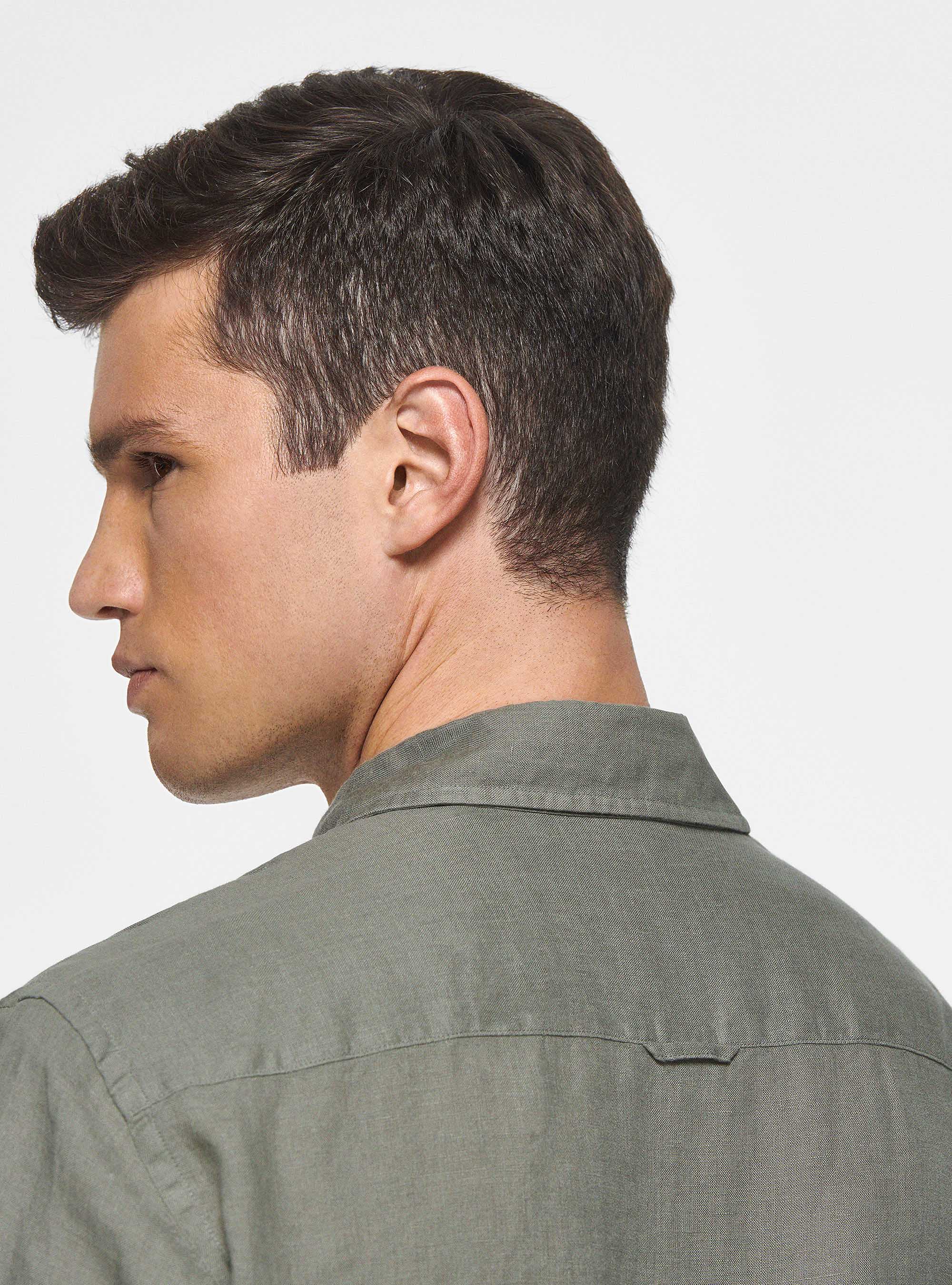 Pure linen shirt, SALVIA 0602C