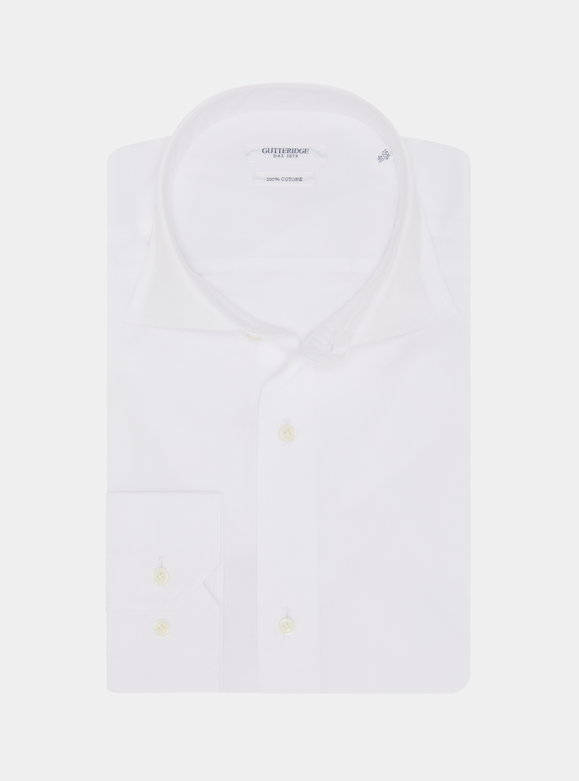 Cotton shirt fil a fil, WHITE