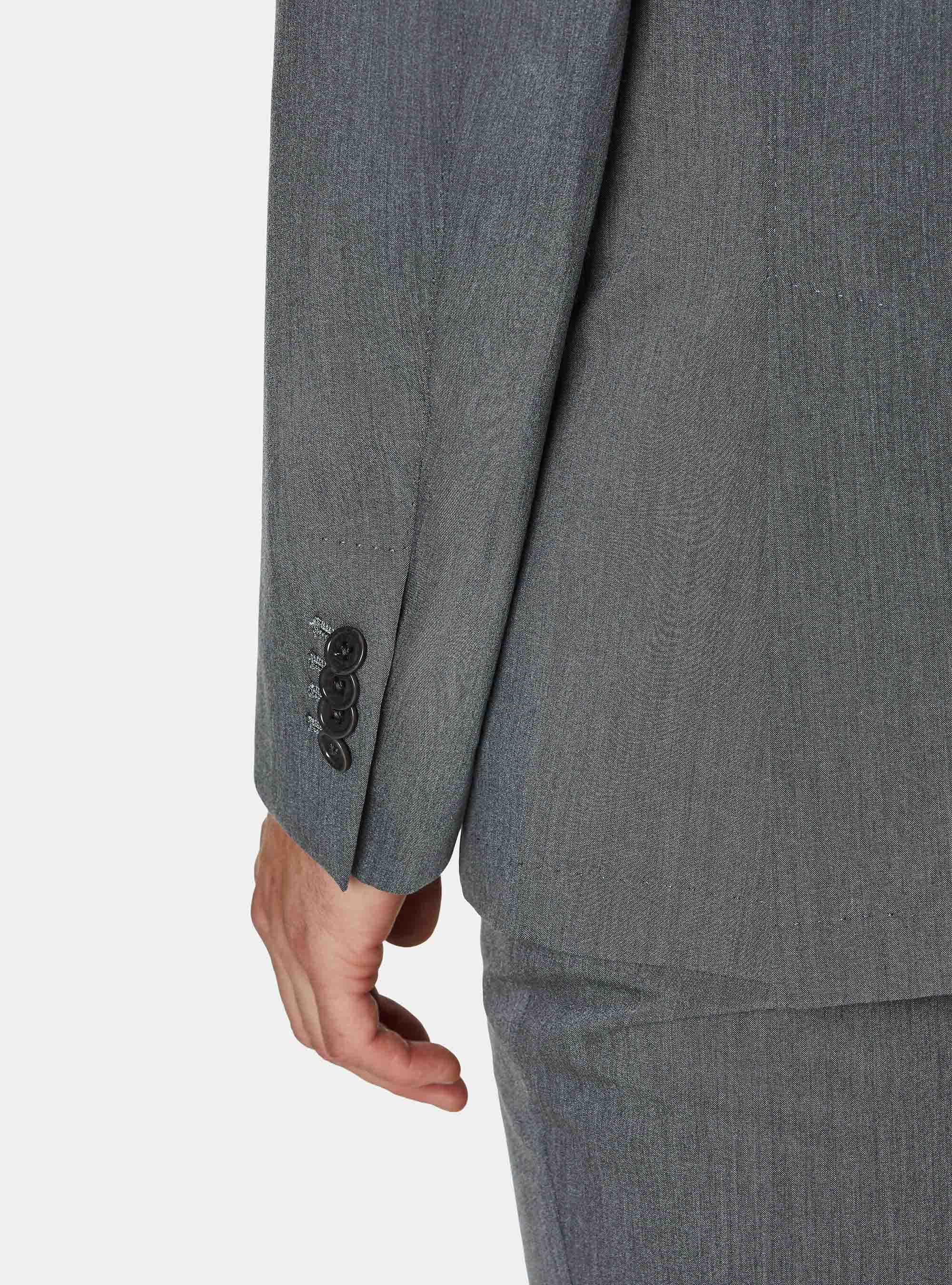 Slim fit suit blazer, GRIGIO SCURO 0125C