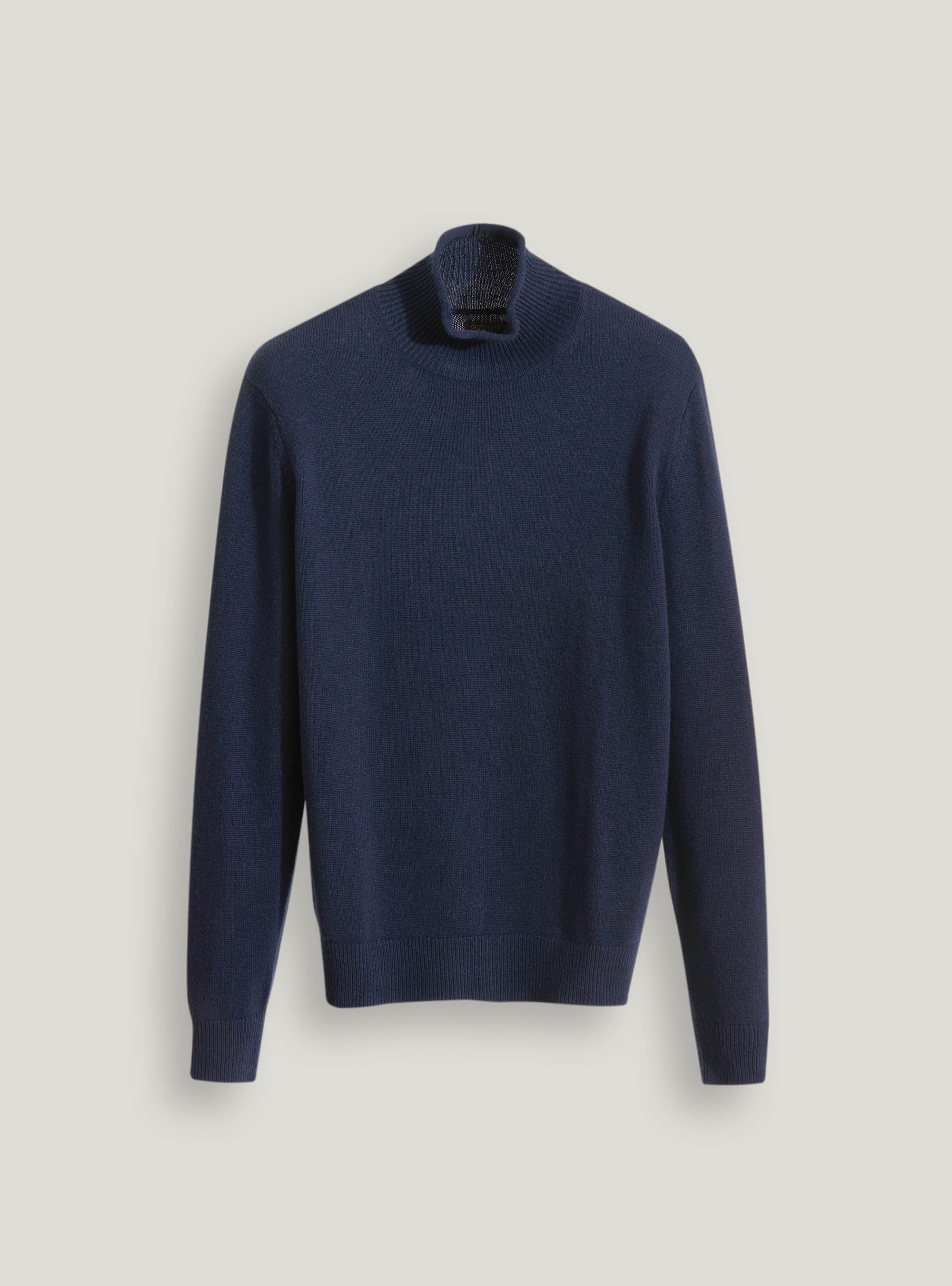 Maglia mezzo collo in lana cashmere, BLU NAVY