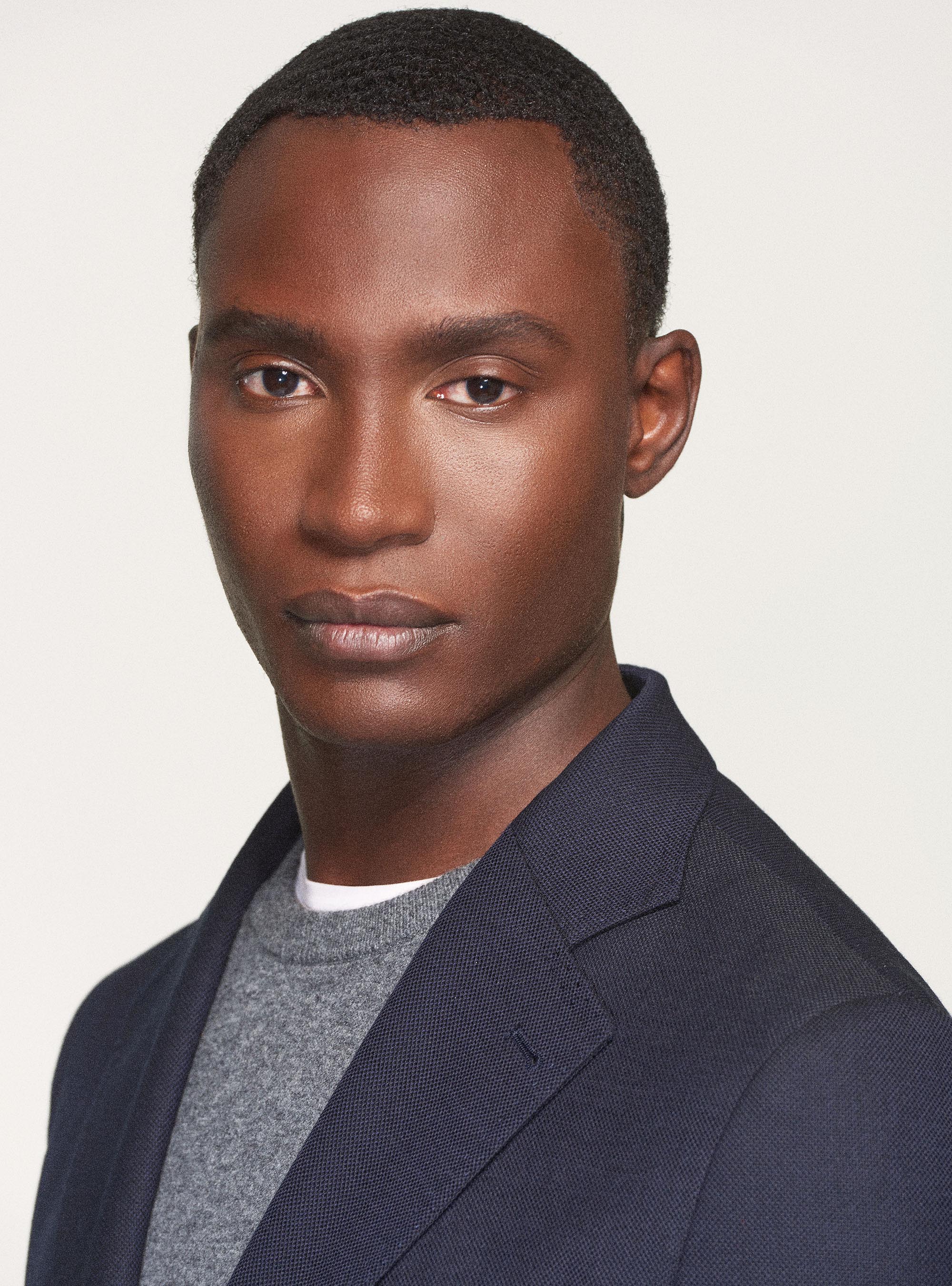 Giacca in lana stretch Reda Flexo, BLU NAVY