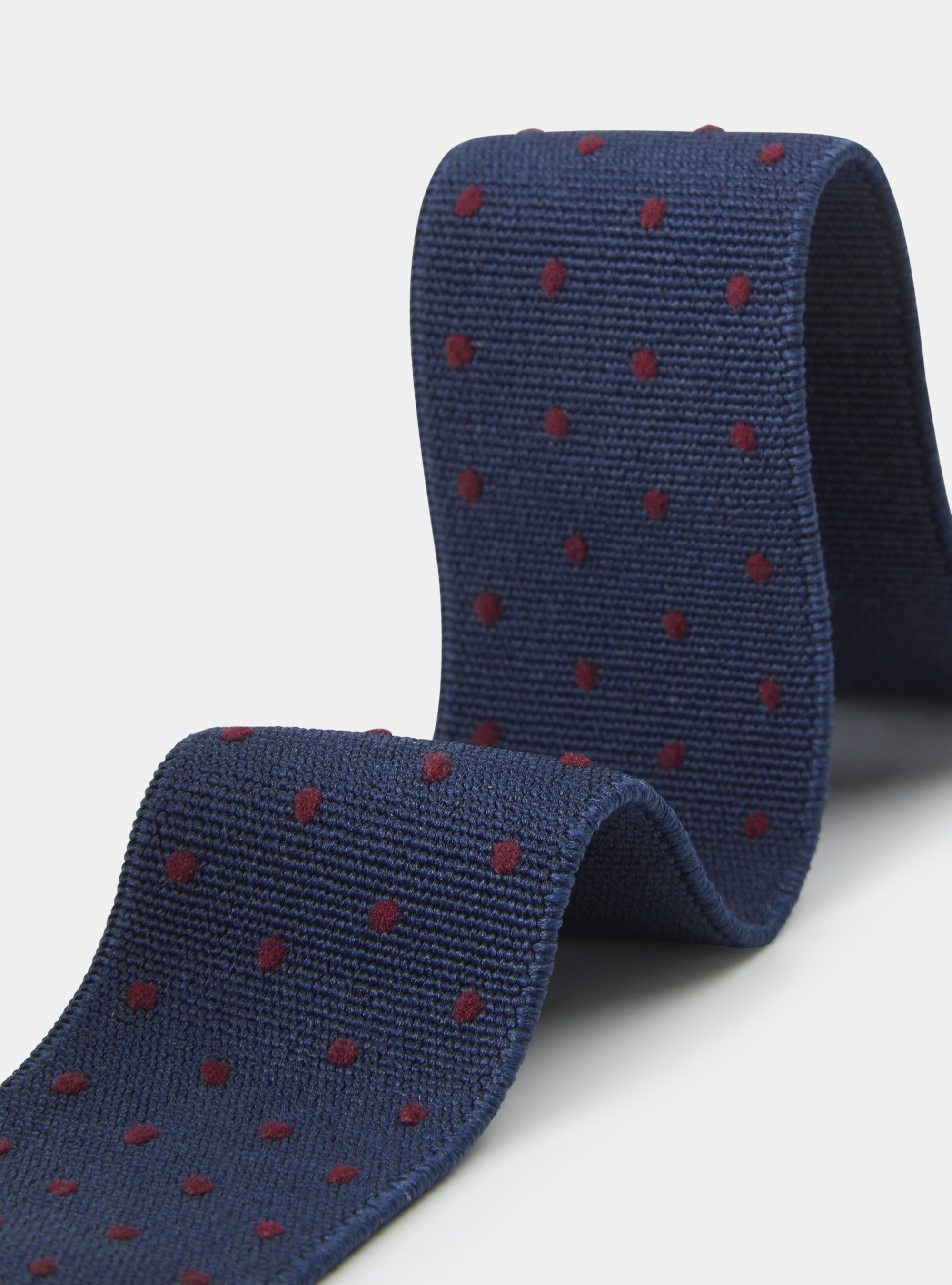 Polka dot braces, BORDEAUX