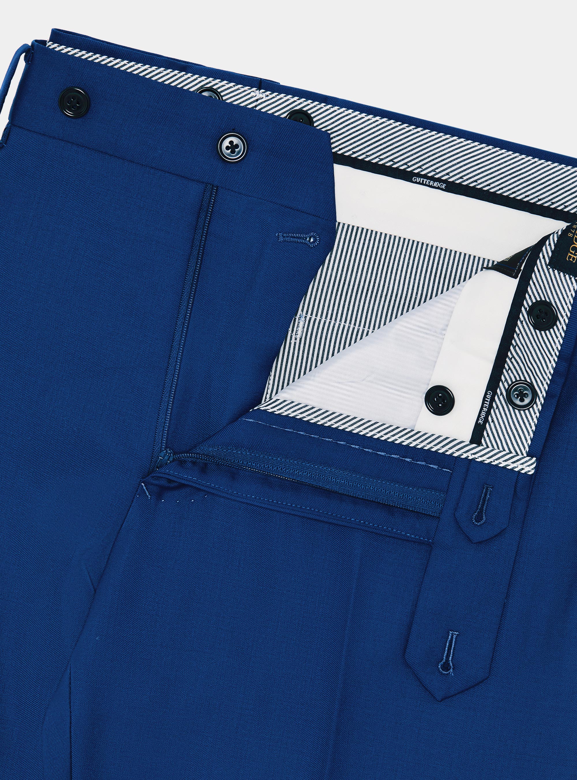 Pantaloni per abito in pura lana Vitale Barberis Canonico, BLU ROYAL
