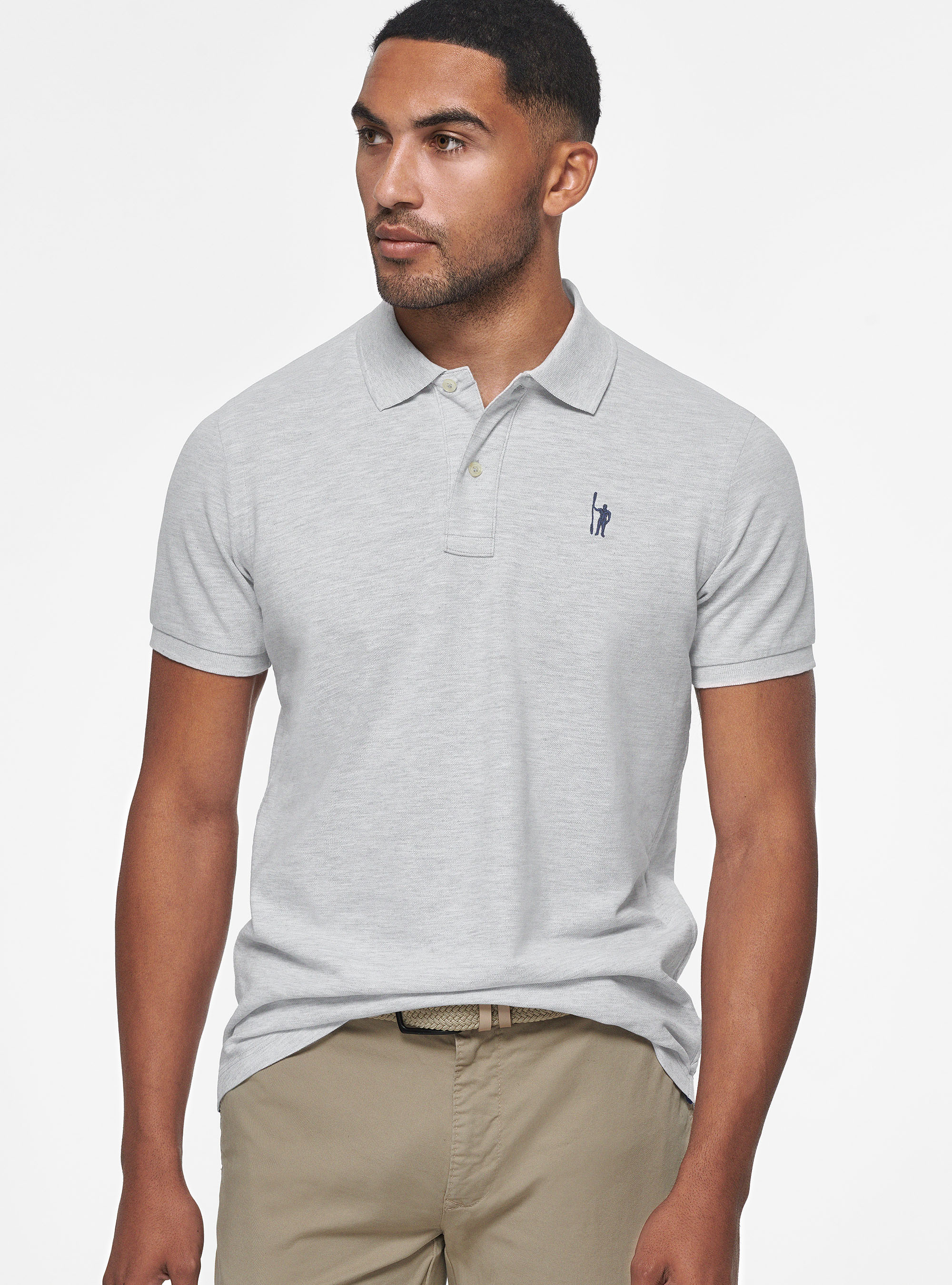 Piqu&eacute; polo shirt with embroidery, PERLA 0178C