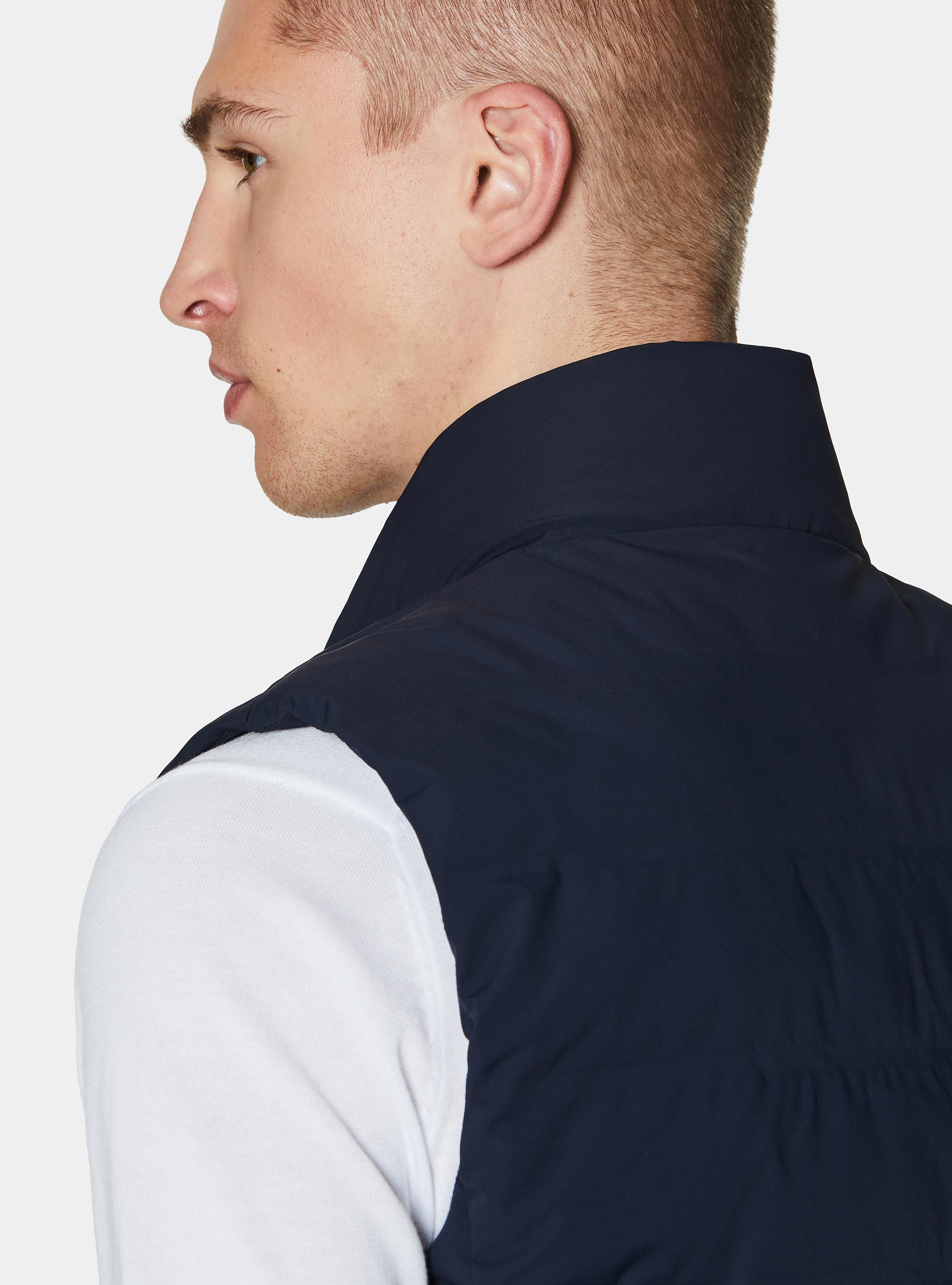 Manga acolchada, AZUL MARINO