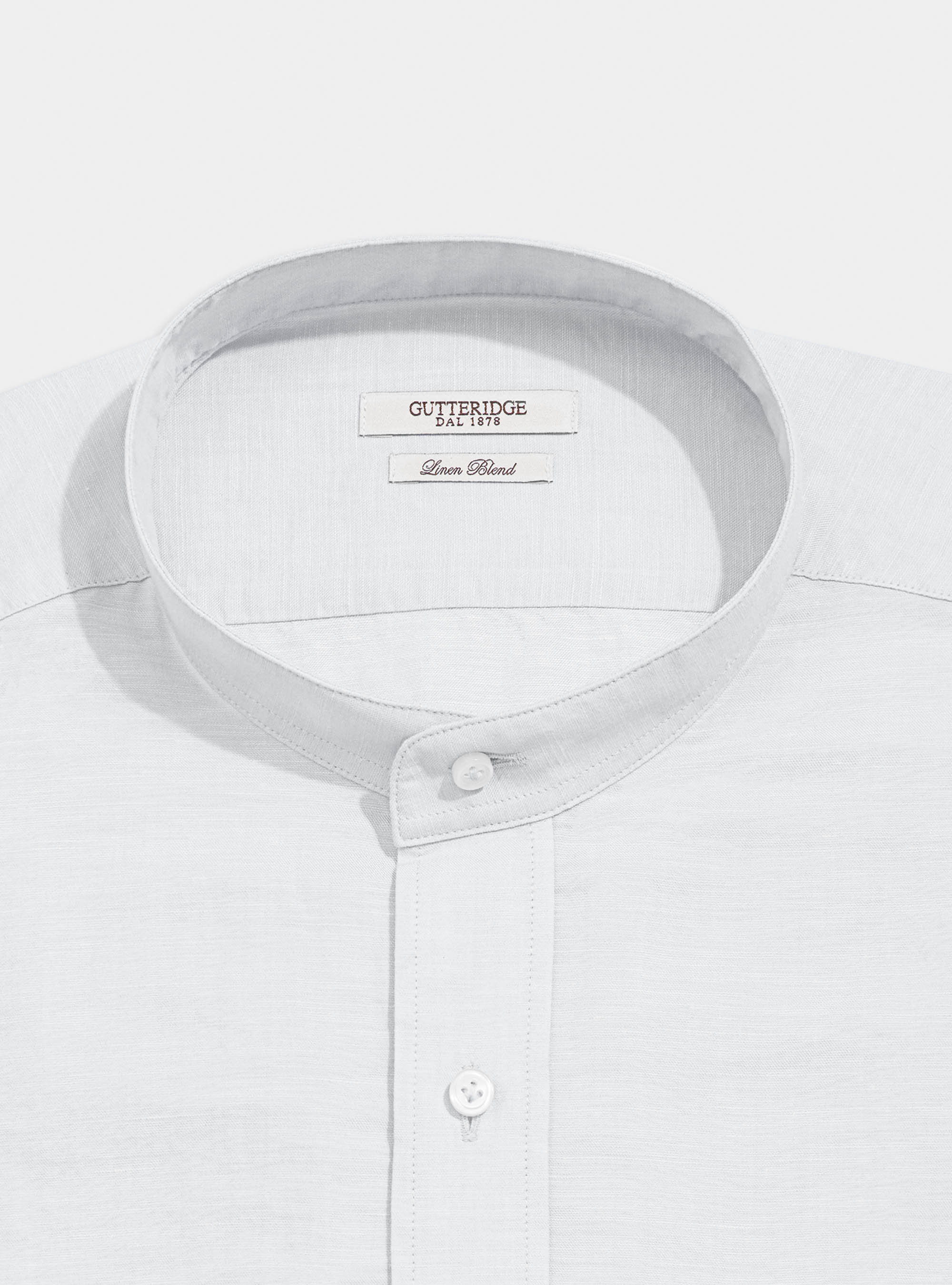 Camisa coreana con bolsillo, BLANCO