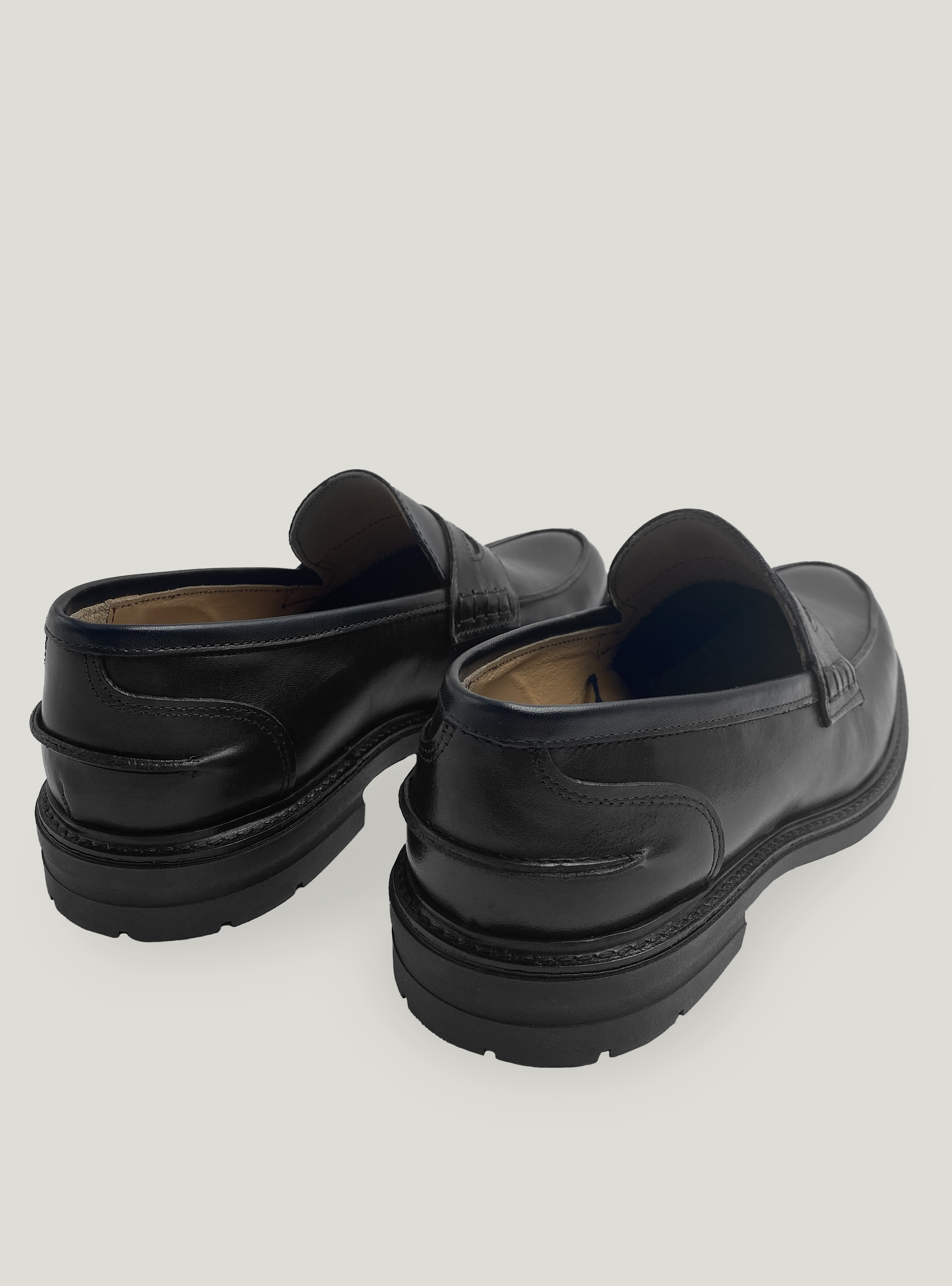 Mokassins aus Leder, NERO 0100C