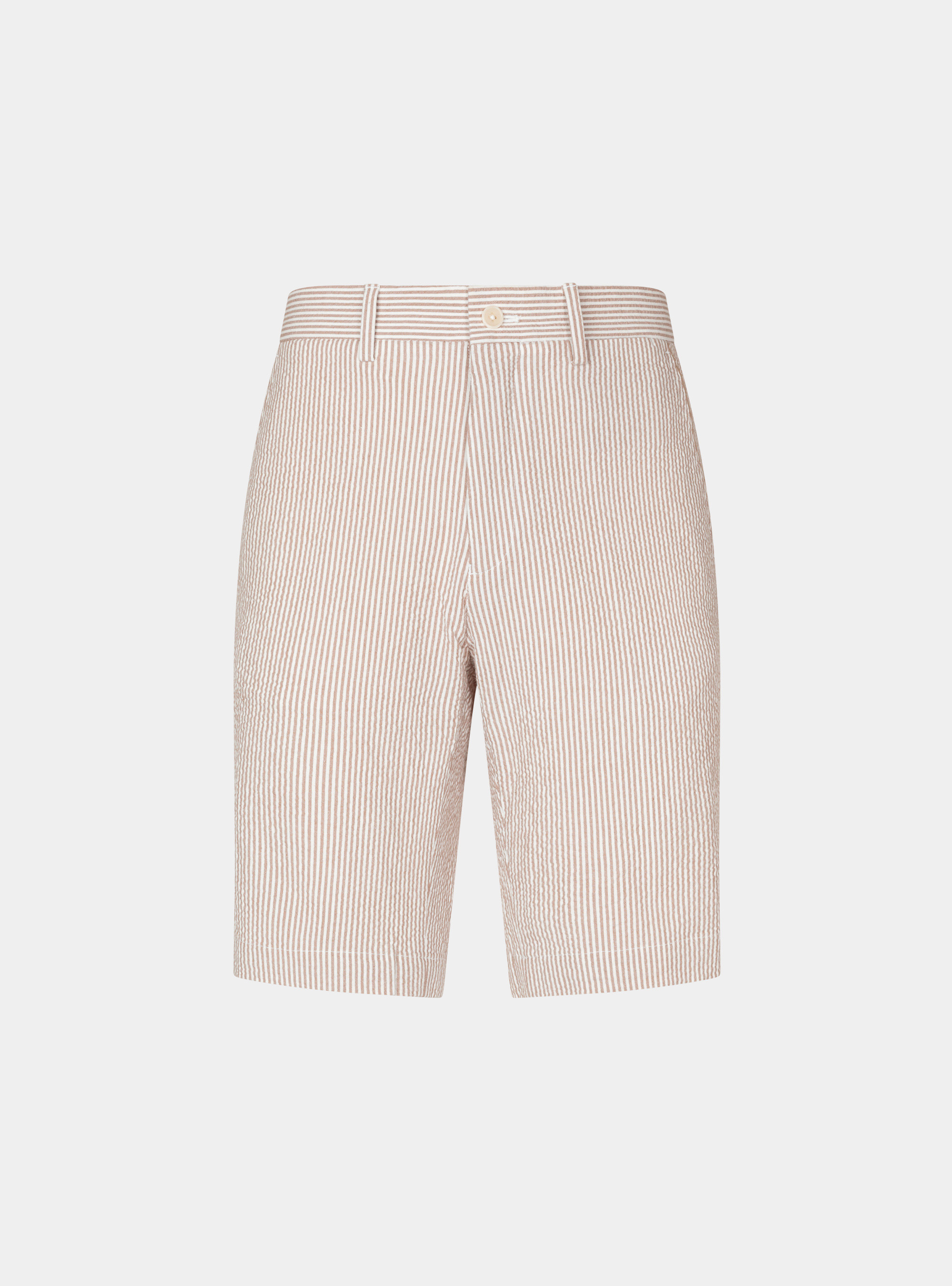 Seersucker cotton striped shorts | Gutteridge | Men's