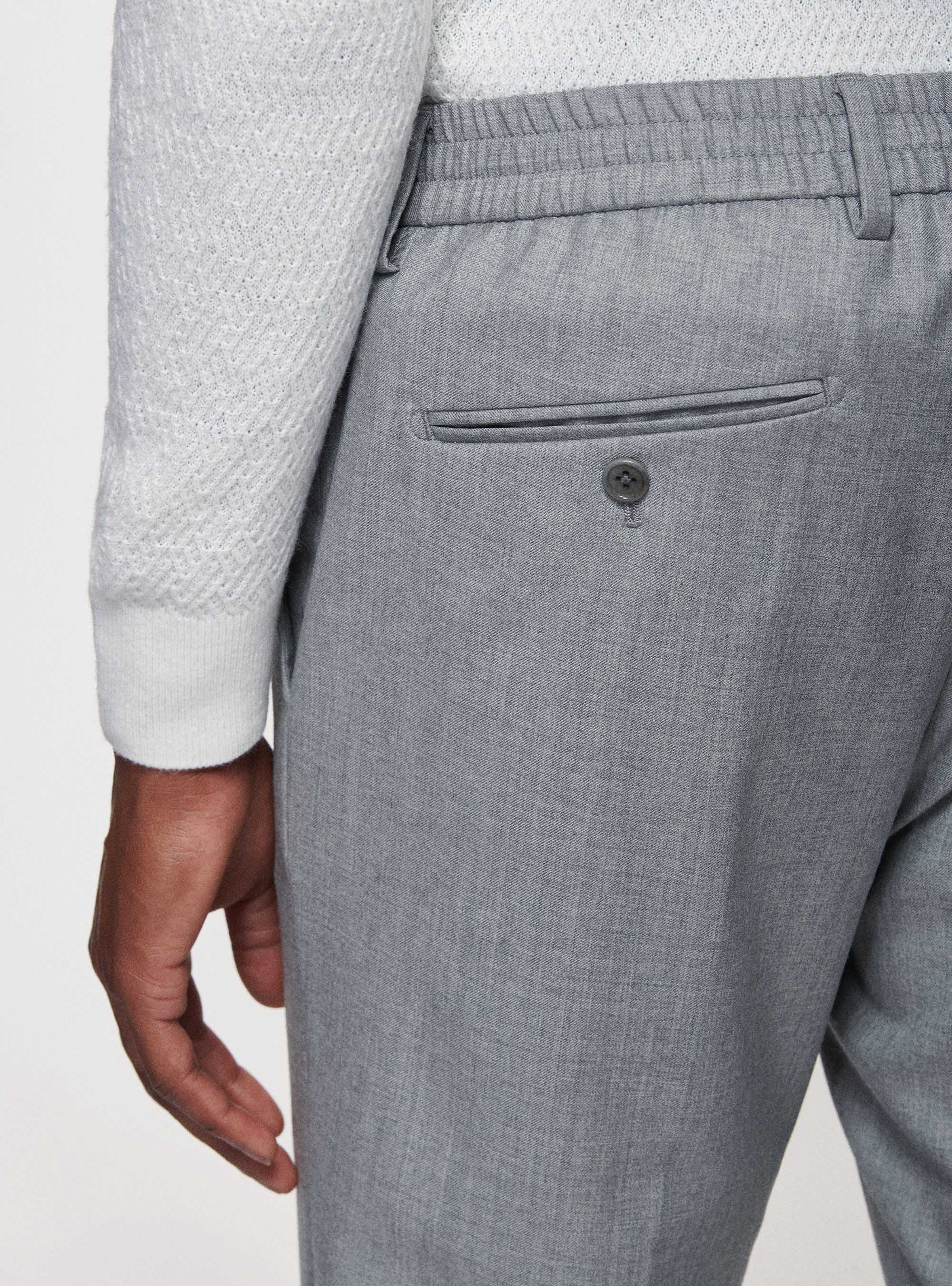 Pure wool drawstring trousers | Gutteridge | Men's catalog