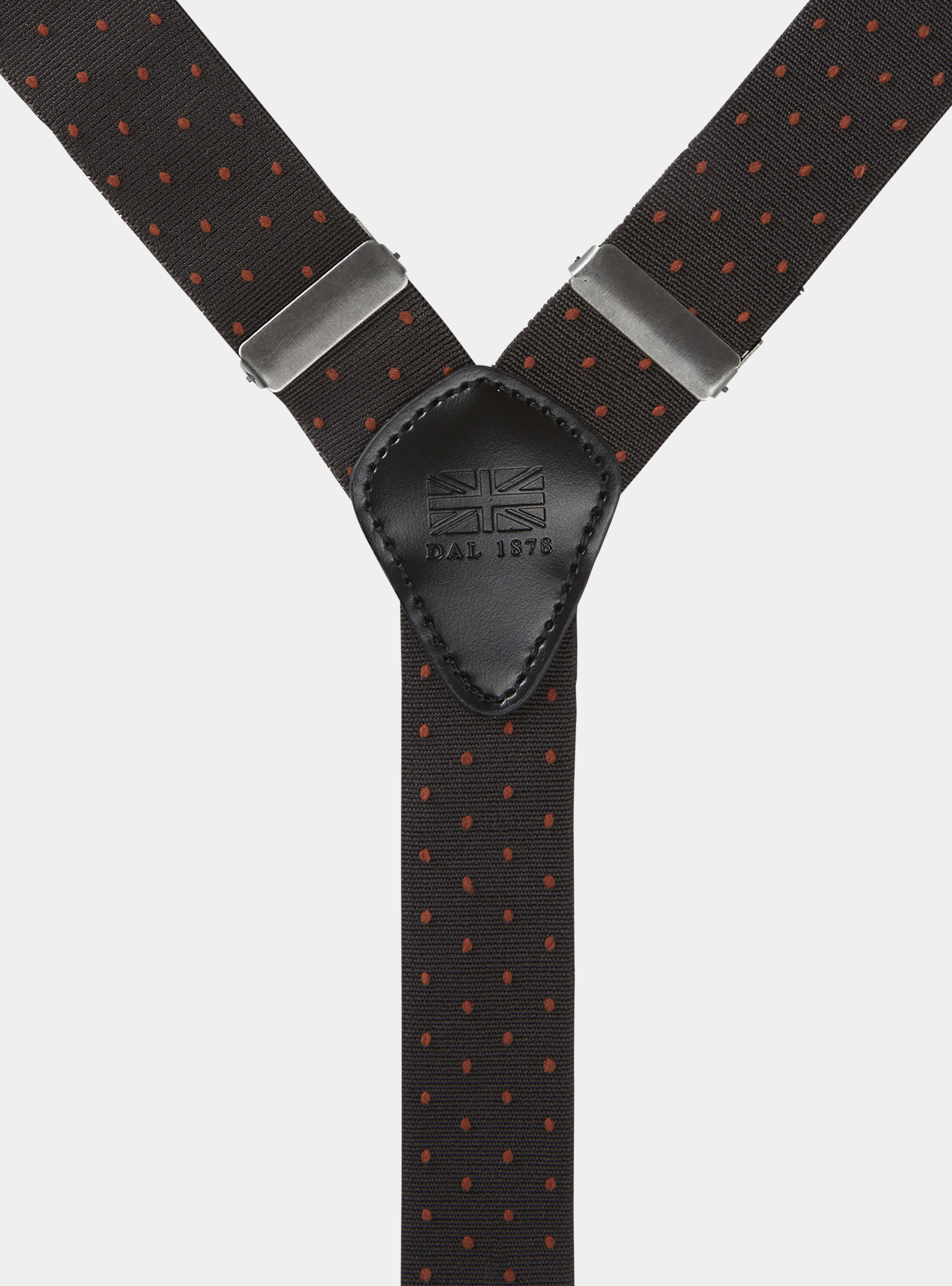 Polka dot braces, BROWN