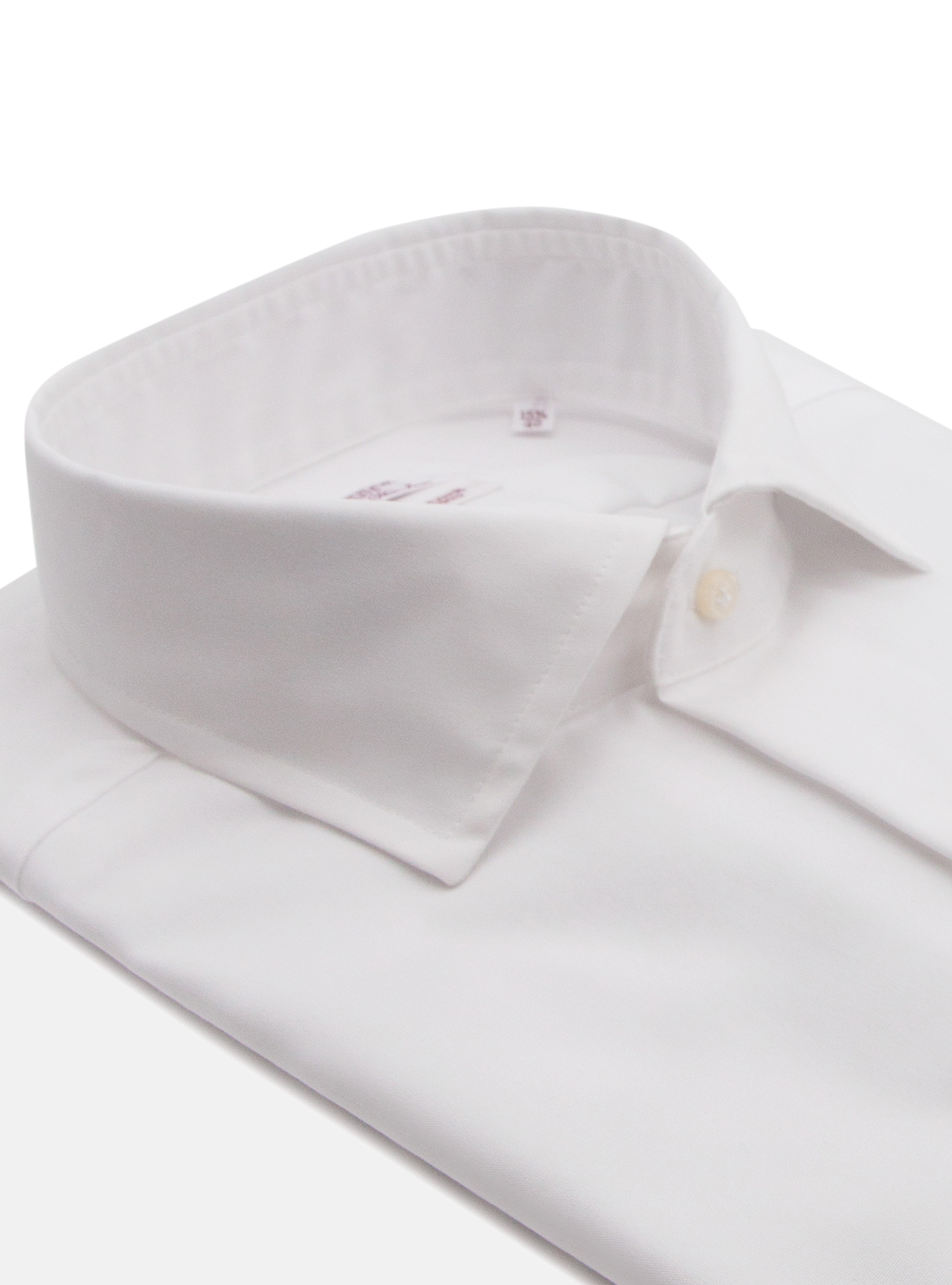 Camicia comfort fit classica in cotone fil a fil no iron, BIANCO