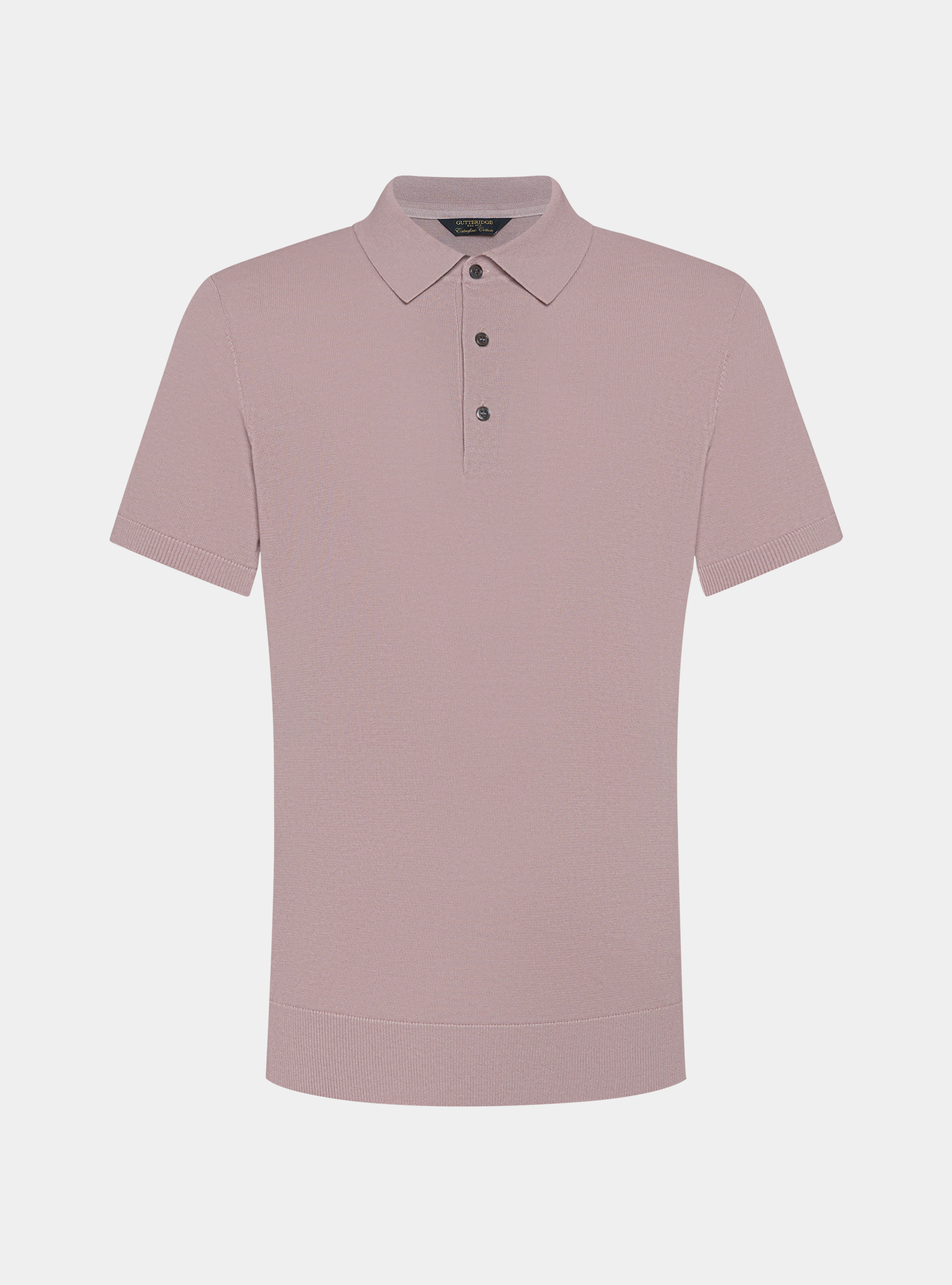 Polo de punto de algodón extrafino, 0441C ROSA SCURO