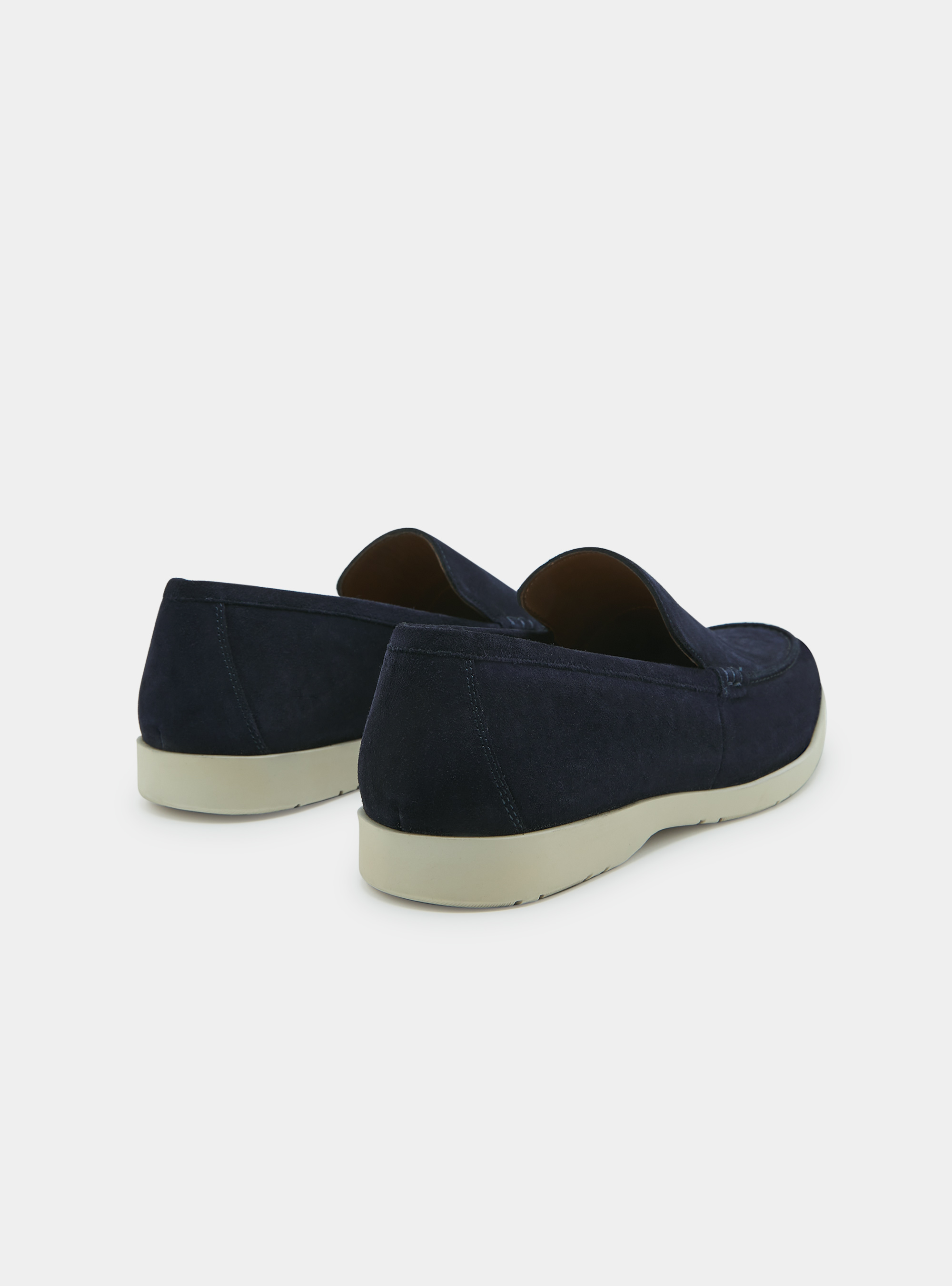 Suede loafers, NAVY BLUE
