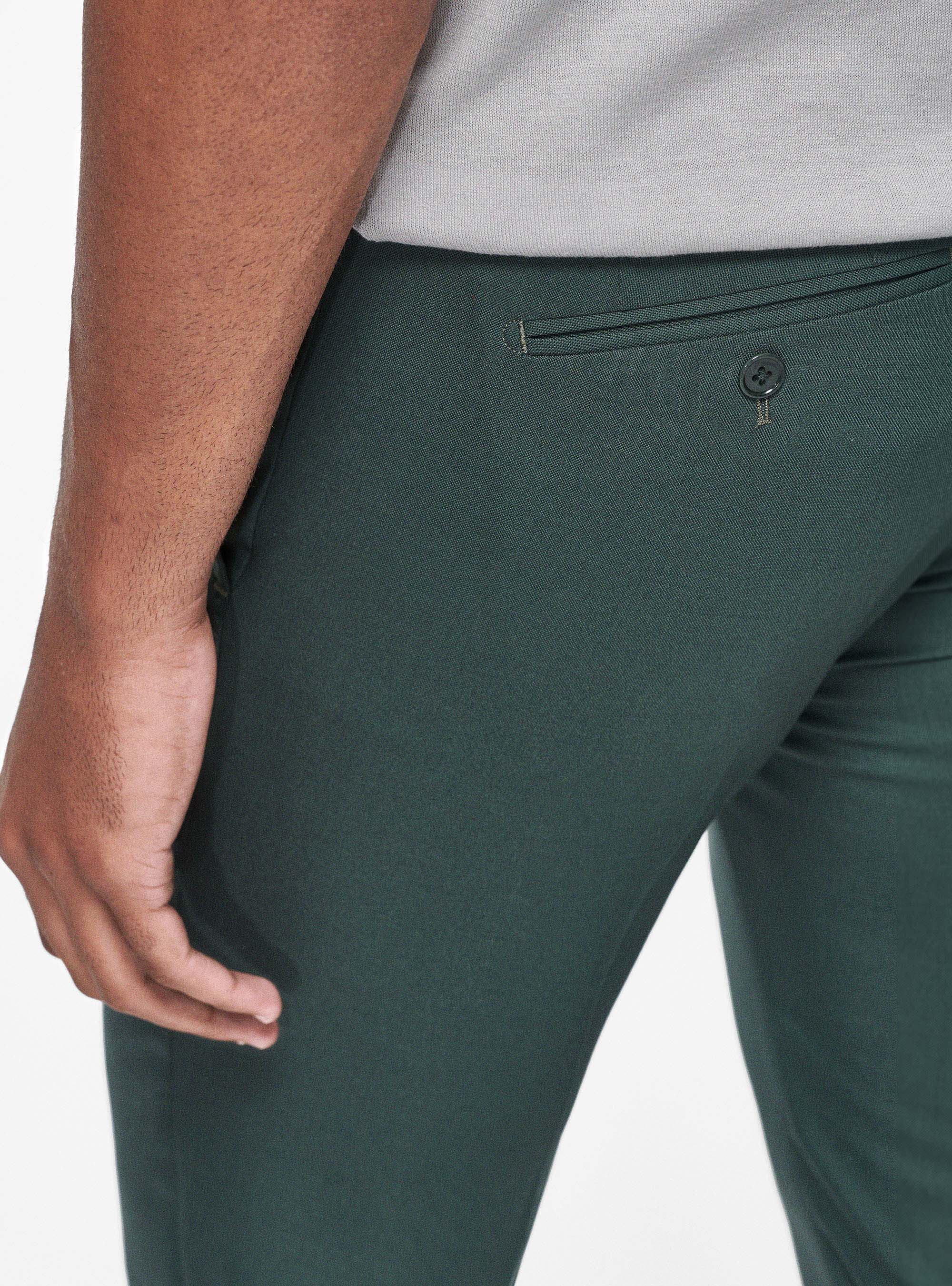 Pantaloni in pura lana Vitale Barberis Canonico, VERDE