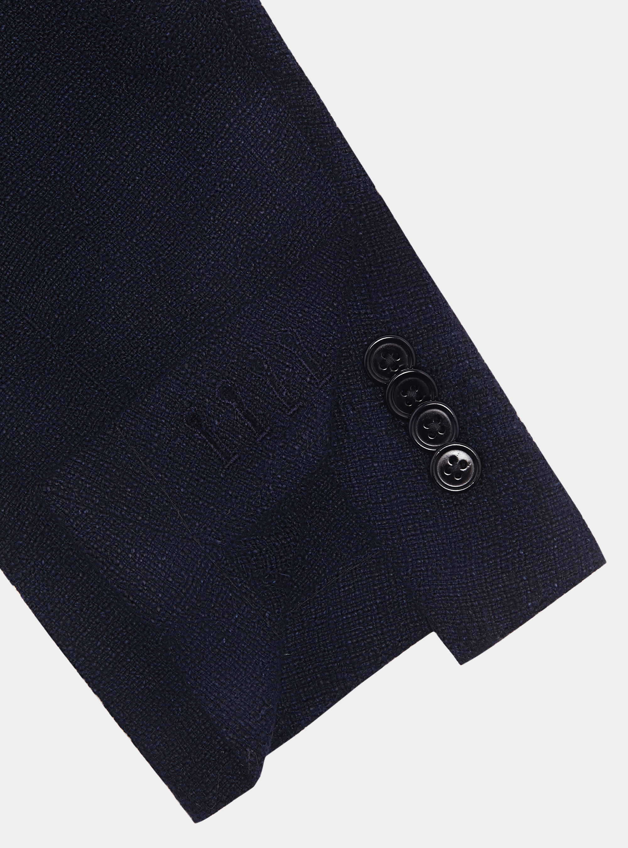 Giacca in lino crepe, BLU NAVY