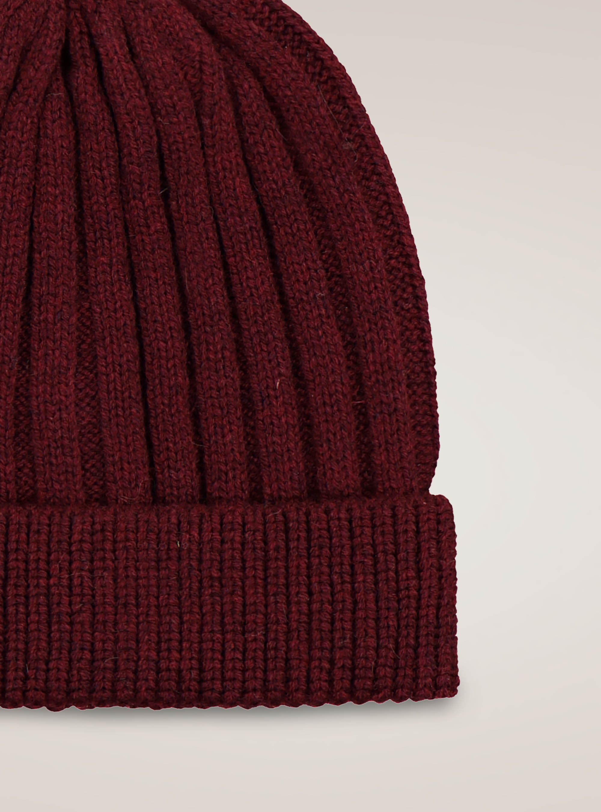 Cappello in lana e cashmere, BORDEAUX