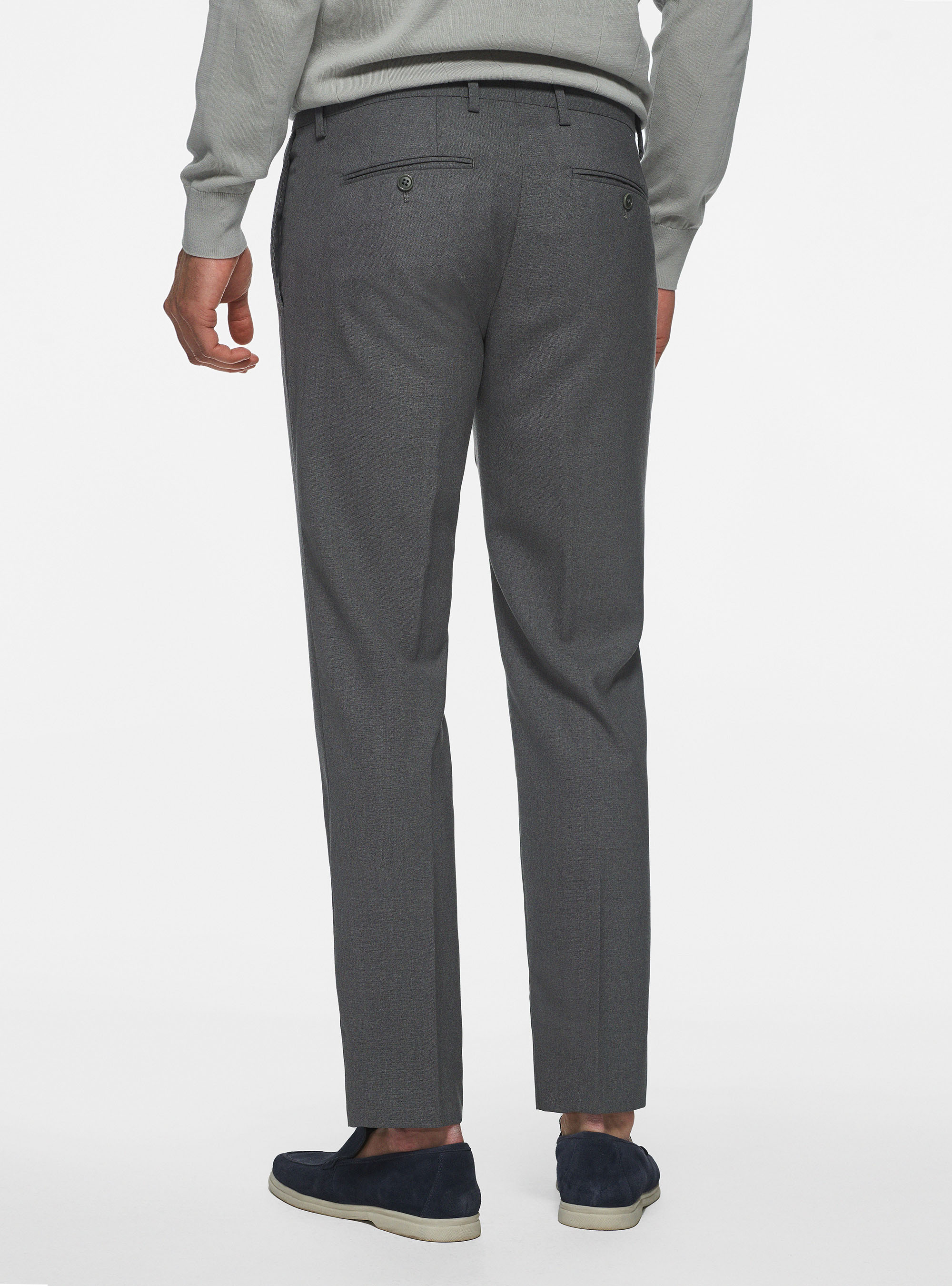 Pantaloni travel in pura lana Cerruti, GRIGIO CHIARO