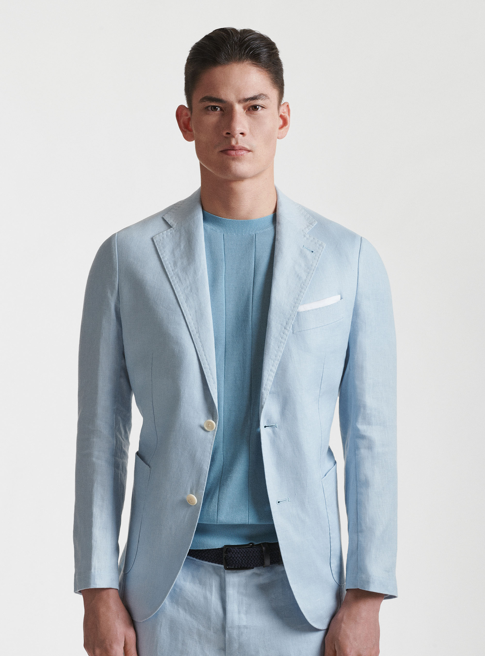 Light blue linen sport coat sales