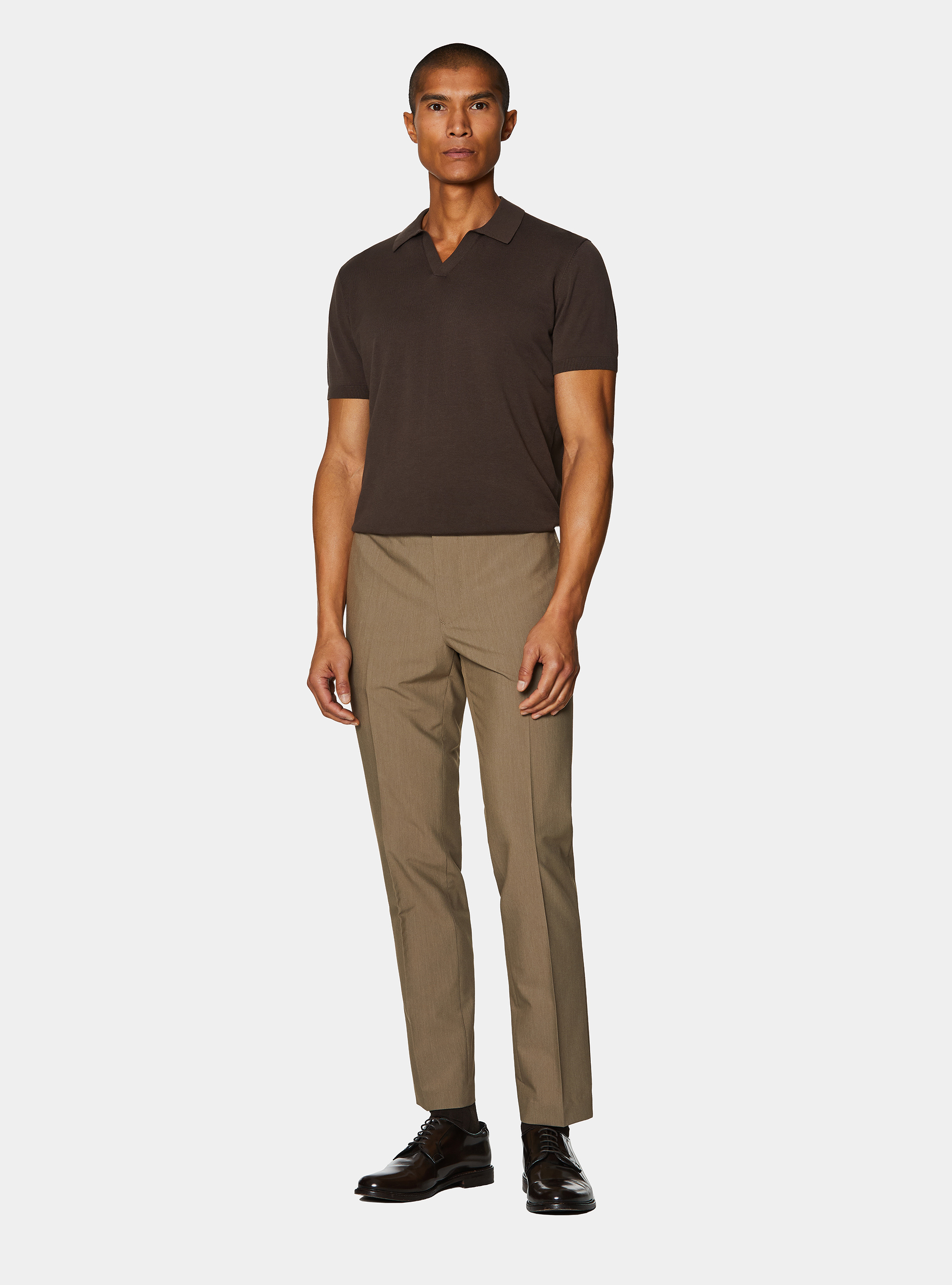 Slim-fit suit trousers, MUD