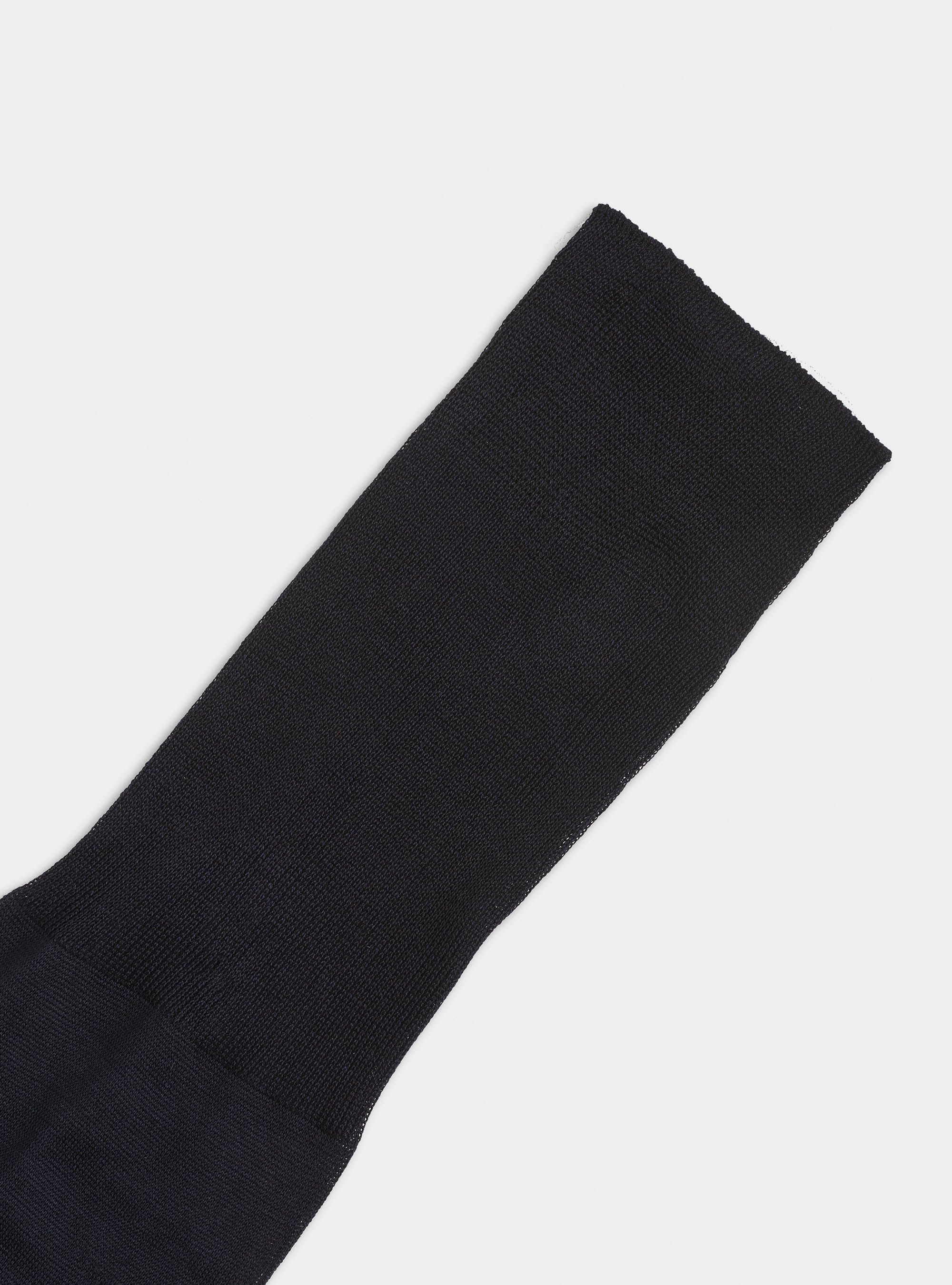 Calza lunga tinta unita in filo di Scozia, BLU NAVY