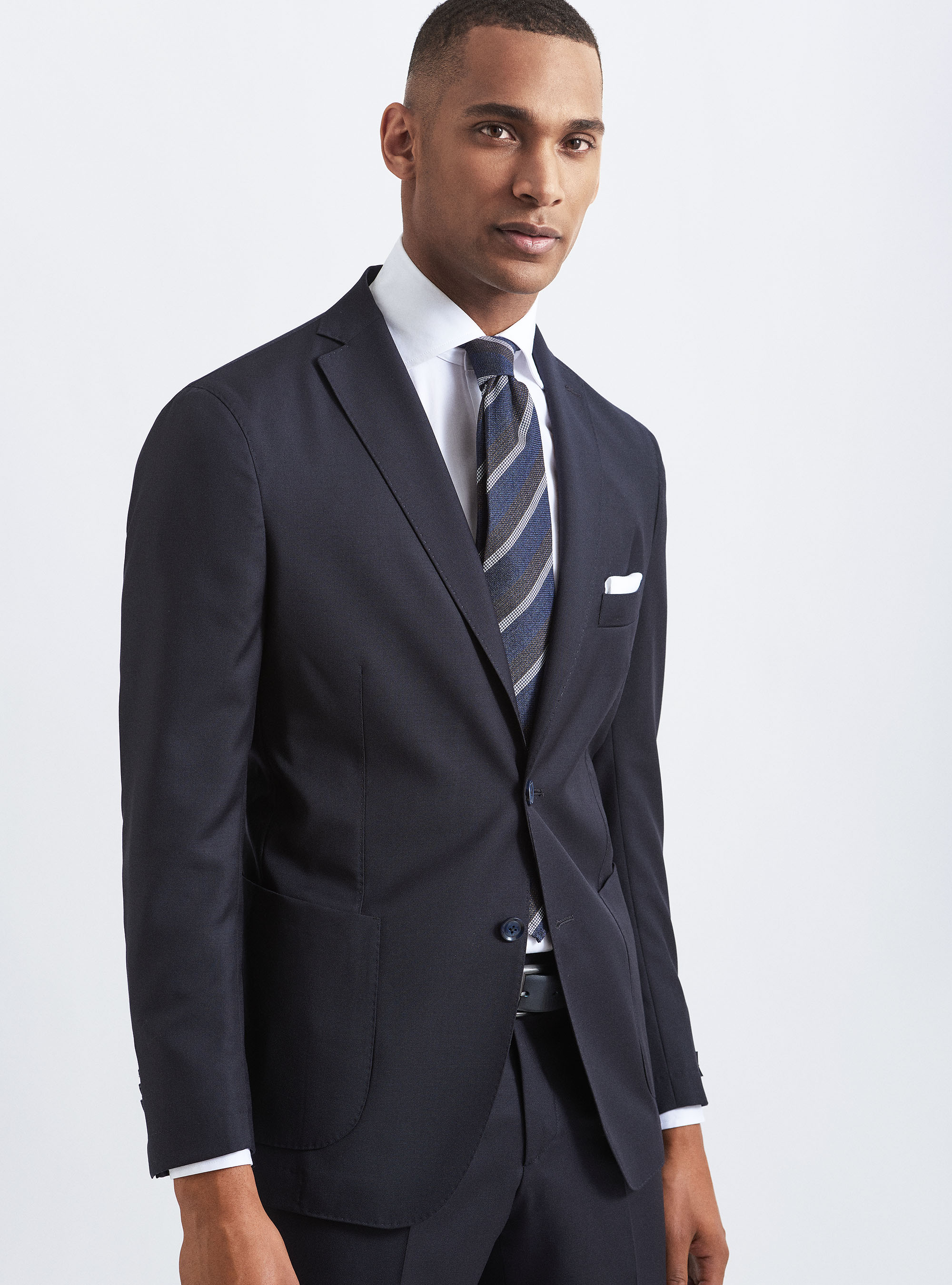 Giacca per abito in lana superfine merino 110's, BLU NAVY