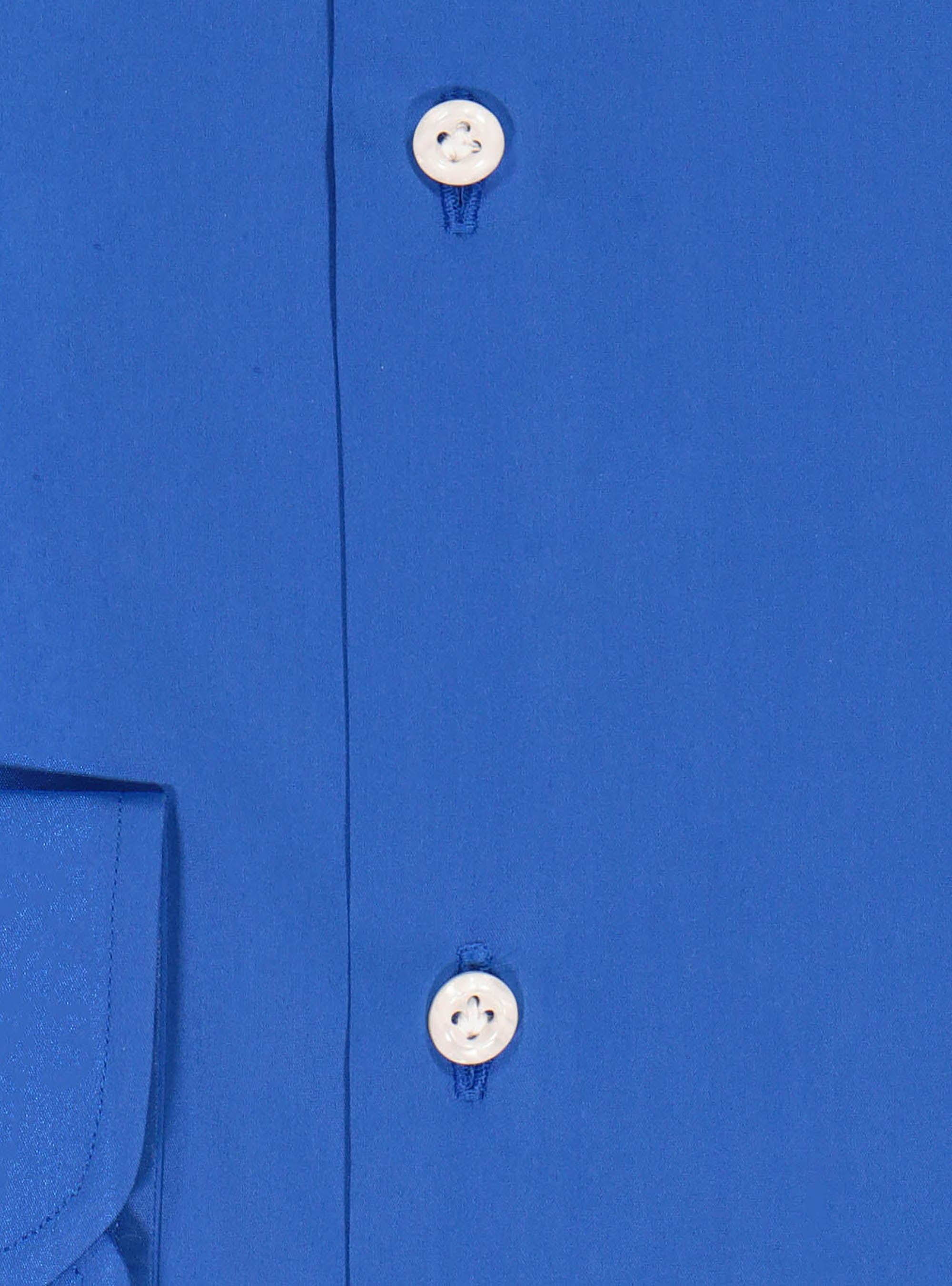 Camicia in cotone stretch, BLU