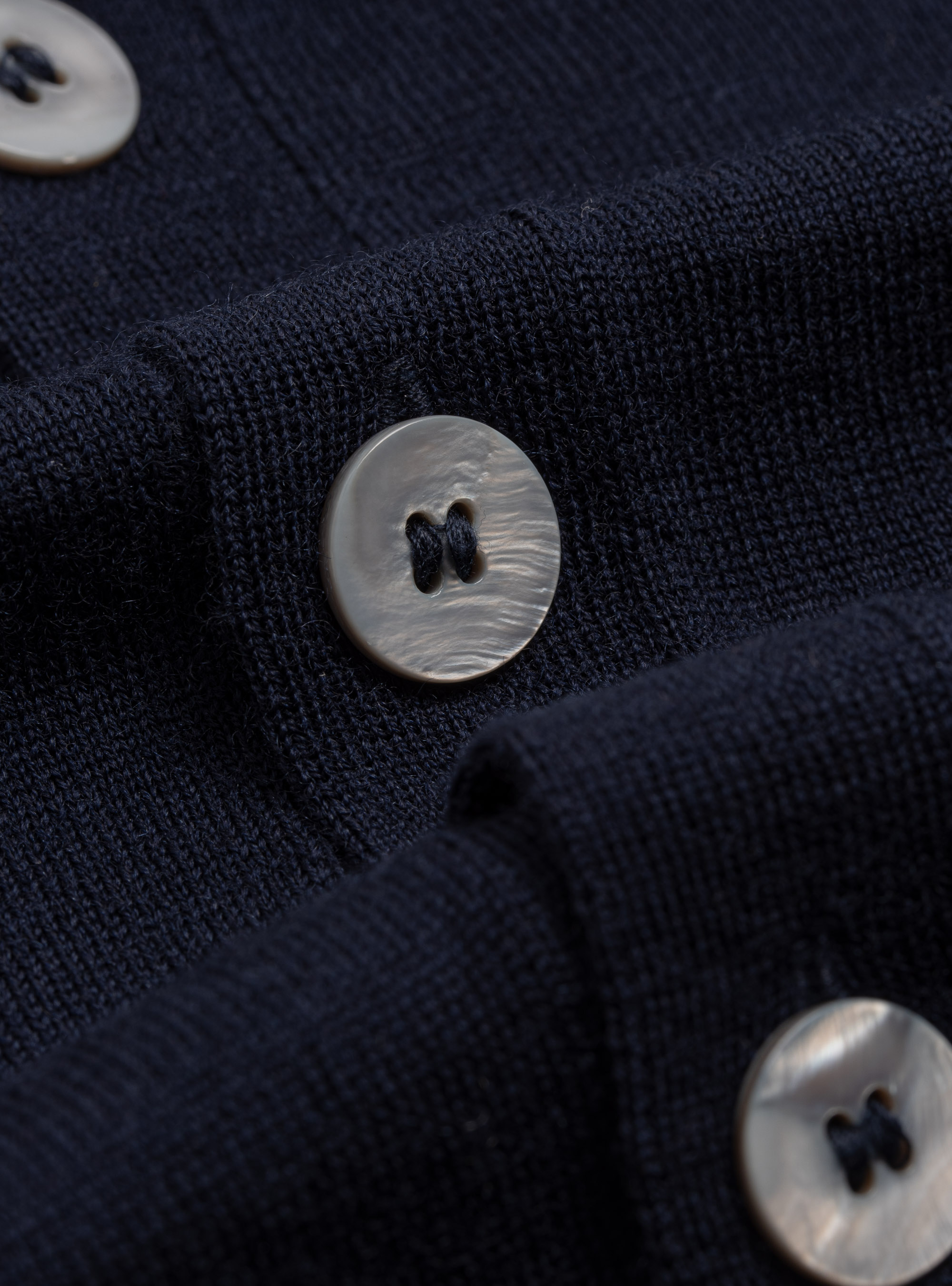 Gilet in maglia in pura lana merino, BLU NAVY