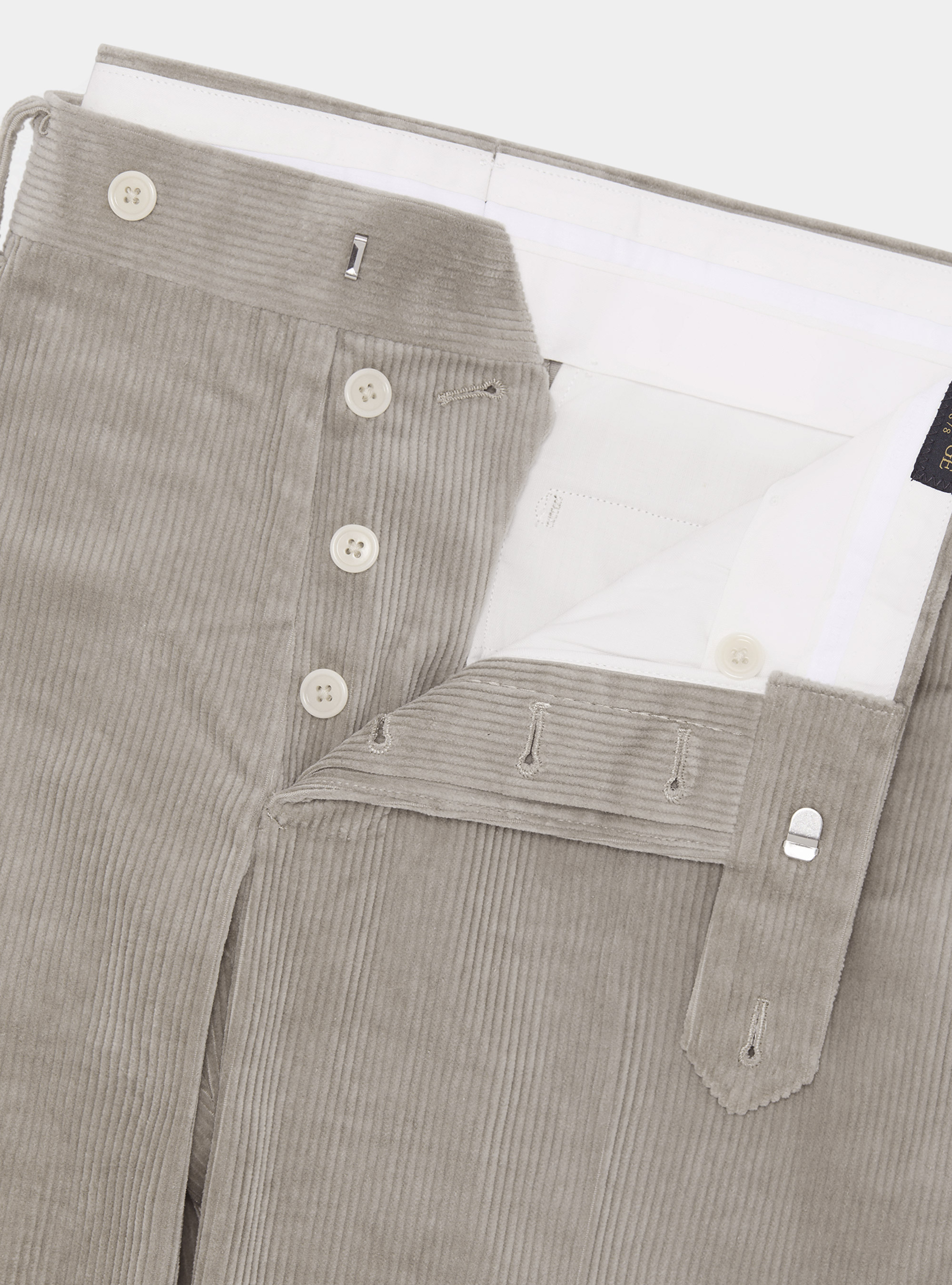 Duca Visconti di Modrone corduroy stretch trousers, GRIGIO CHIARO 0256C