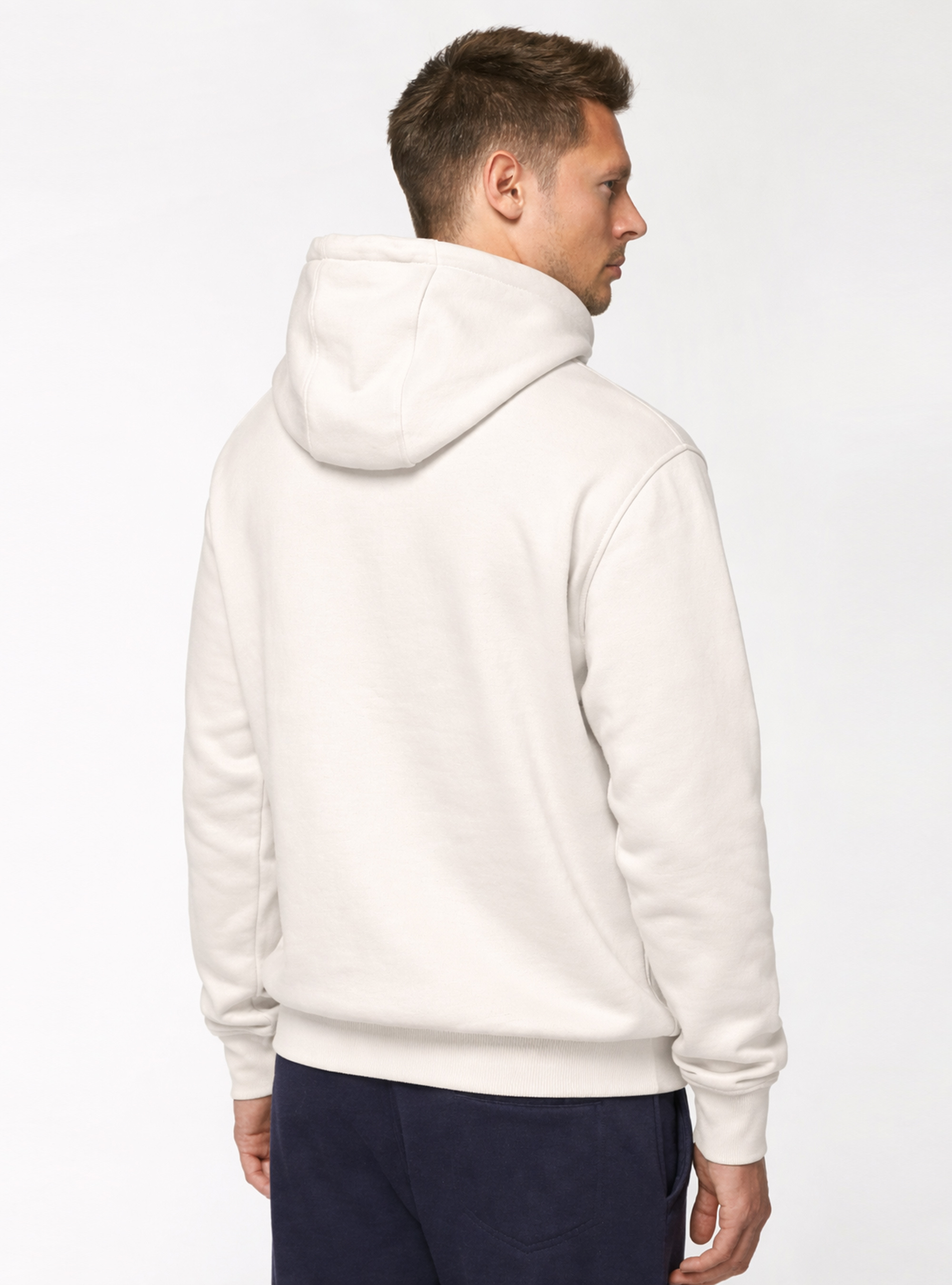 Felpa con cappuccio sanremo, WHITE