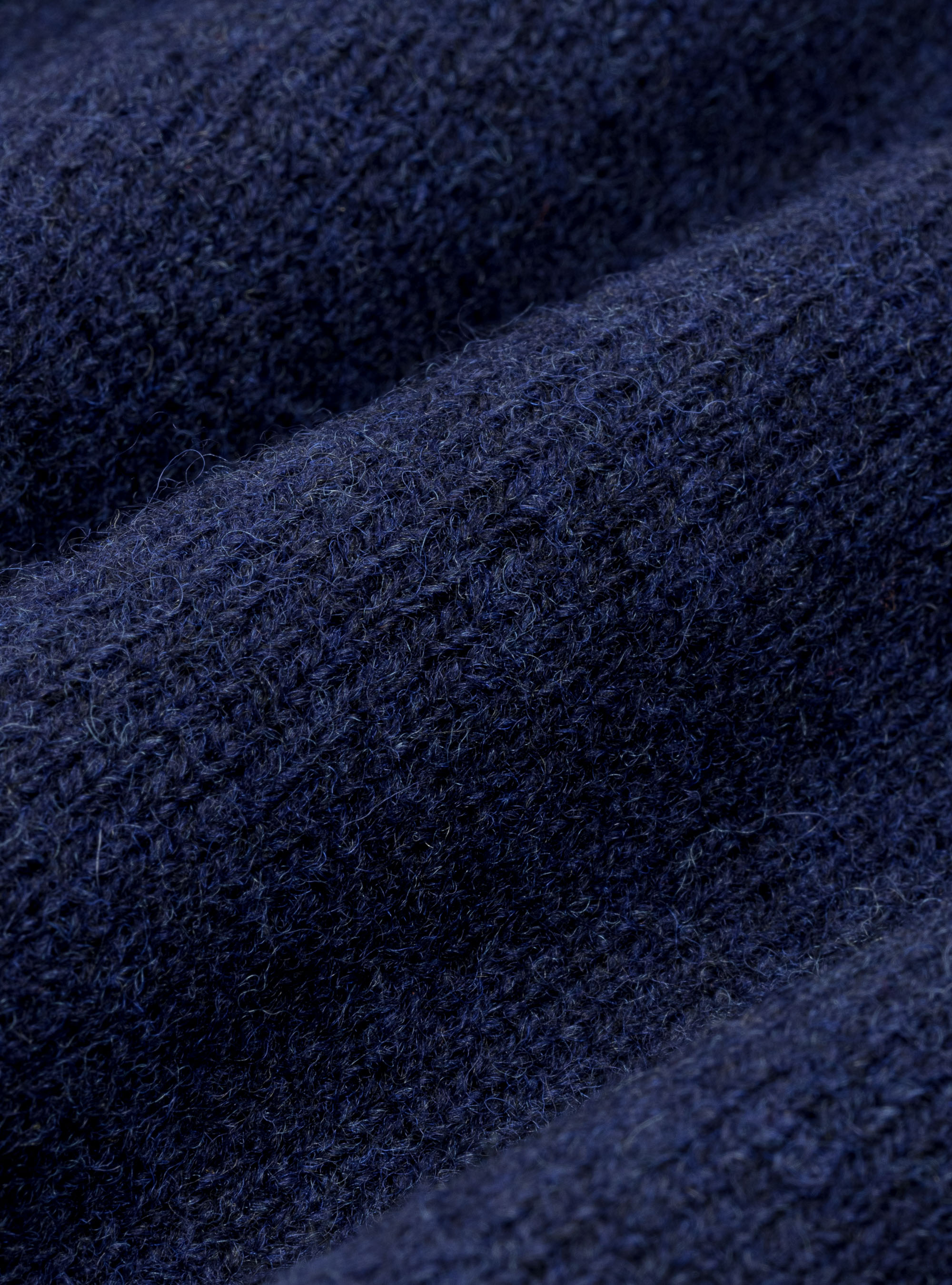 Maglia in pura lana Shetland, BLU NAVY