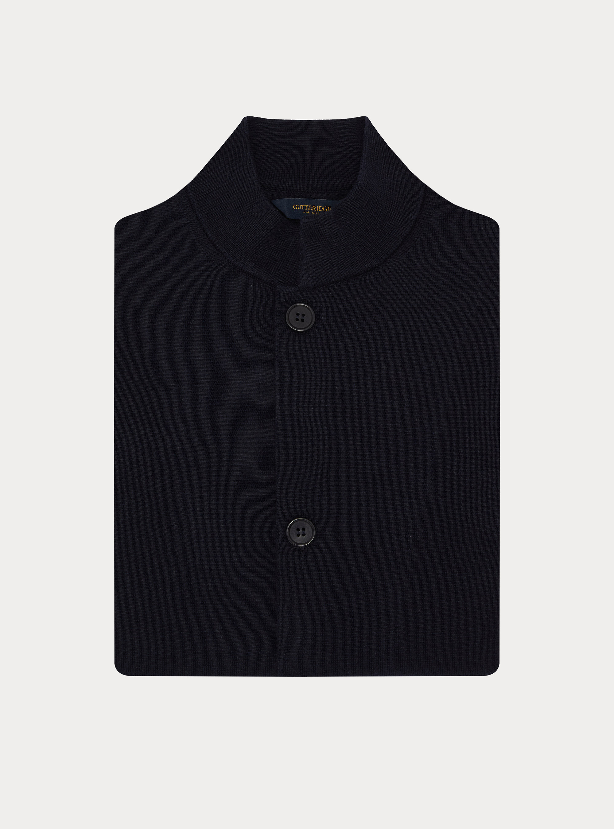 Cardigan coreano in maglia misto cotone, BLU NAVY